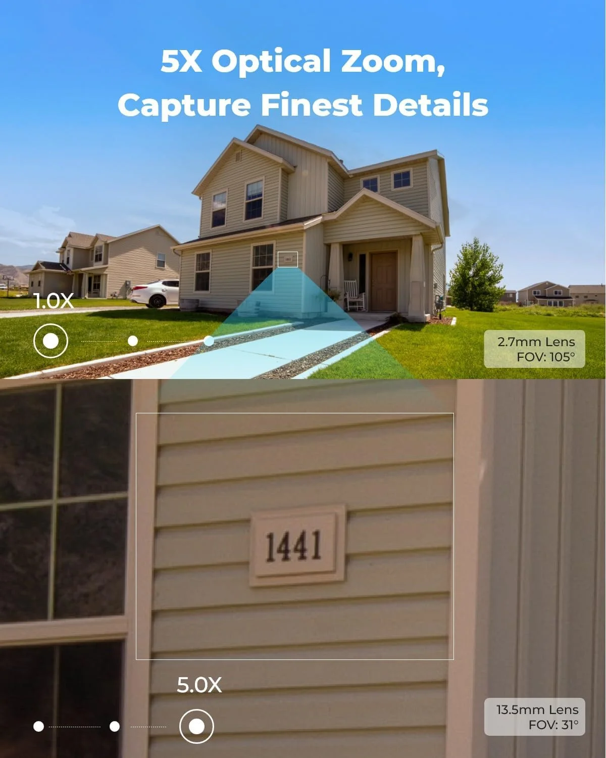 دوربین های مداربسته 4K ریولینک برای داخل و خارج ساختمان، دوربین IP POE با زوم اپتیکال 5X، تشخیص انسان/خودرو، دید در شب رنگی، ضد آب IP67، ذخیره سازی محلی، RLC-811A - سفید دوربین های مداربسته 4K ریولینک برای داخل و خارج ساختمان، دوربین IP POE با زوم اپتیکال 5X، تشخیص انسان/خودرو، دید در شب رنگی، ضد آب IP67، ذخیره سازی محلی، RLC-811A - سفید