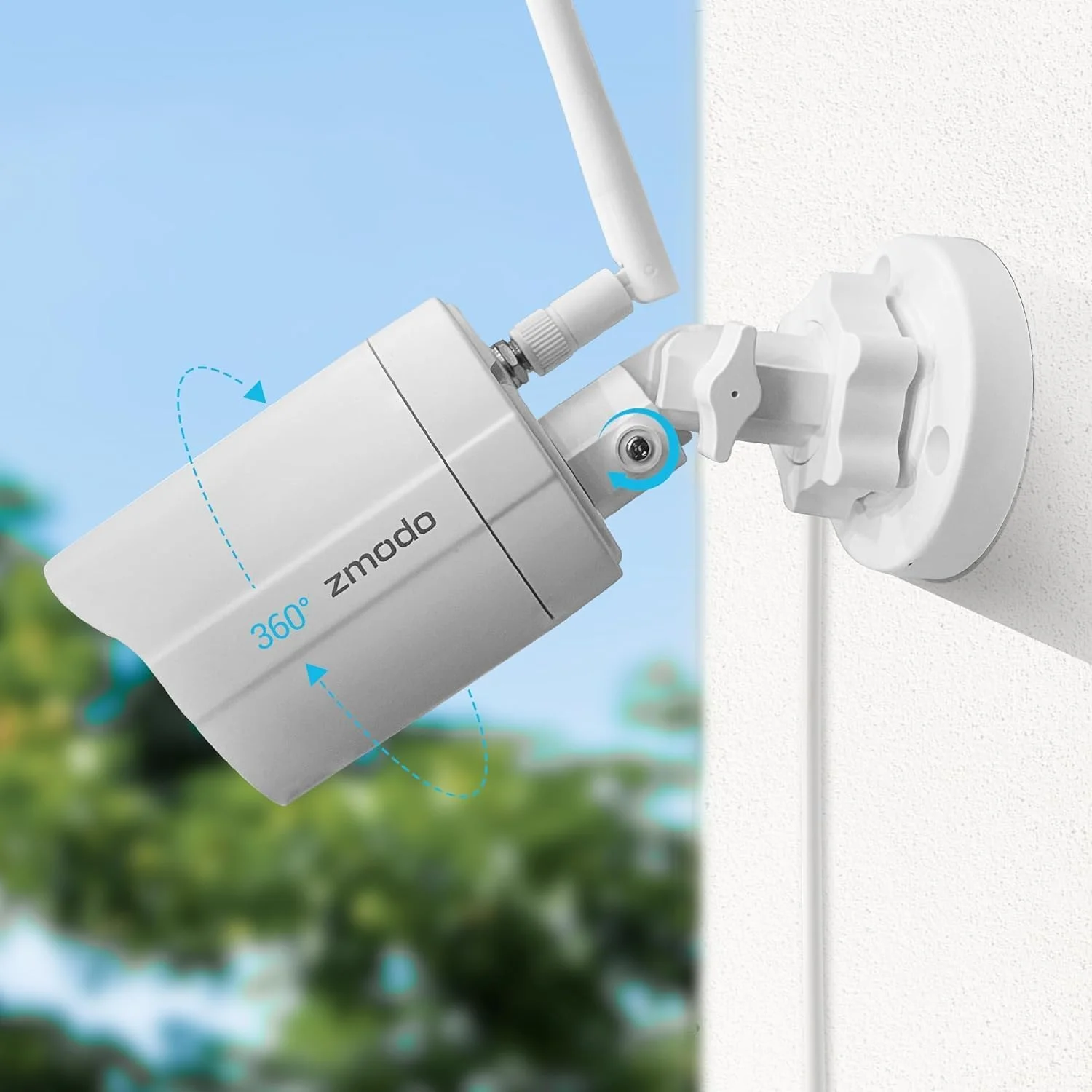 سیستم دوربین مداربسته بی سیم Zmodo، دوربین های IP HD هوشمند خانگی داخلی و خارجی با دید در شب (بسته 3 عددی)