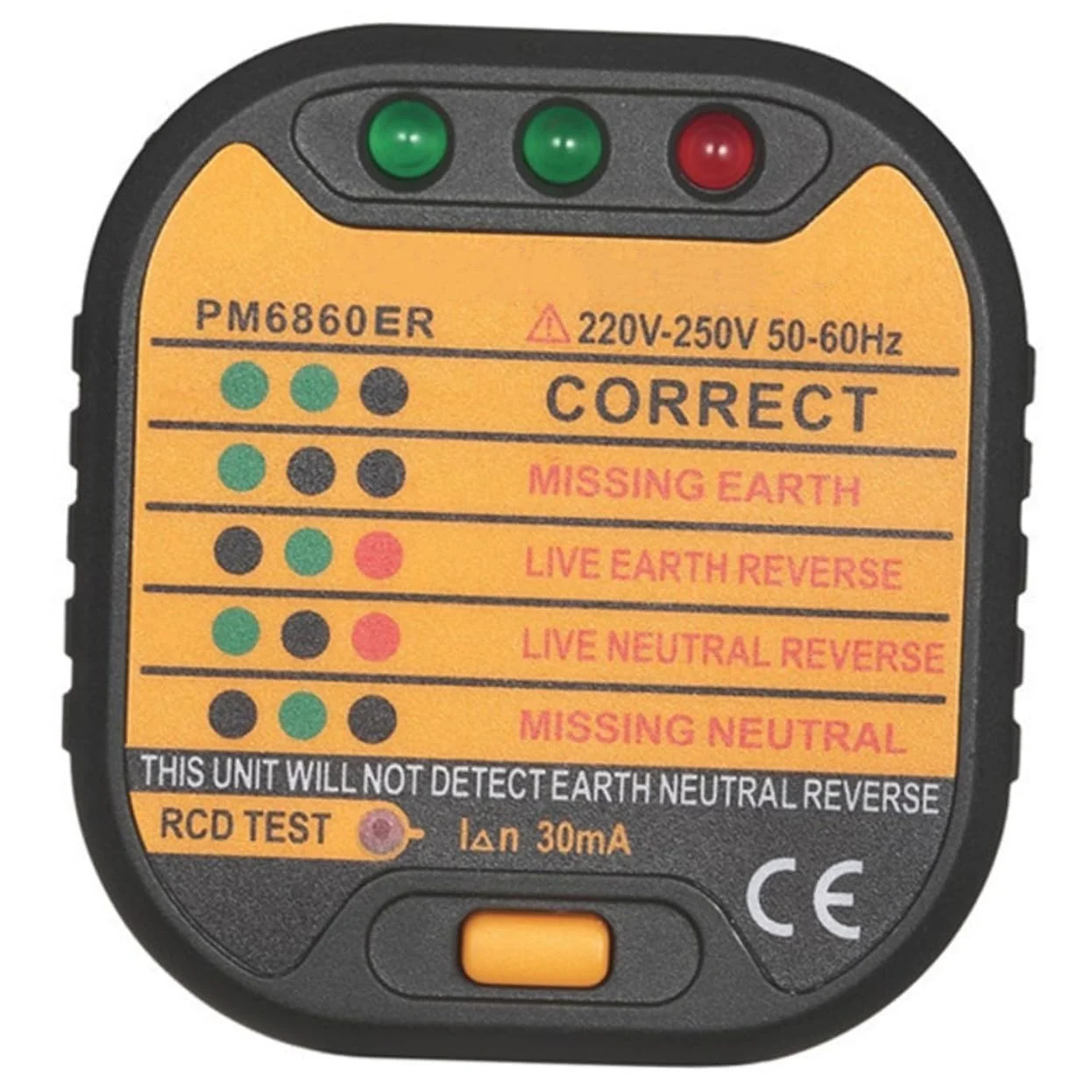تستر پریز برق Azonee، تستر سوکت الکتریکی، ردیاب ولتاژ پلاریته مدار 220-250 ولت، تستر مدار دوشاخه بریتانیایی، قطع کننده دوشاخه ایمنی سوکت، ردیاب صفر خط پریز