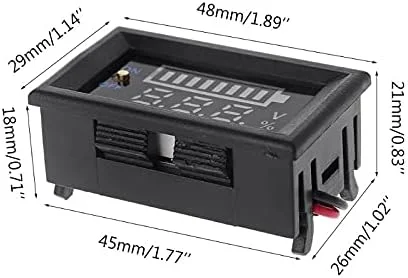 نشانگر ظرفیت باتری اسیدی سربی 12 ولت خودرو ARAST، ولت متر و تستر برق با کلید LEOWE
