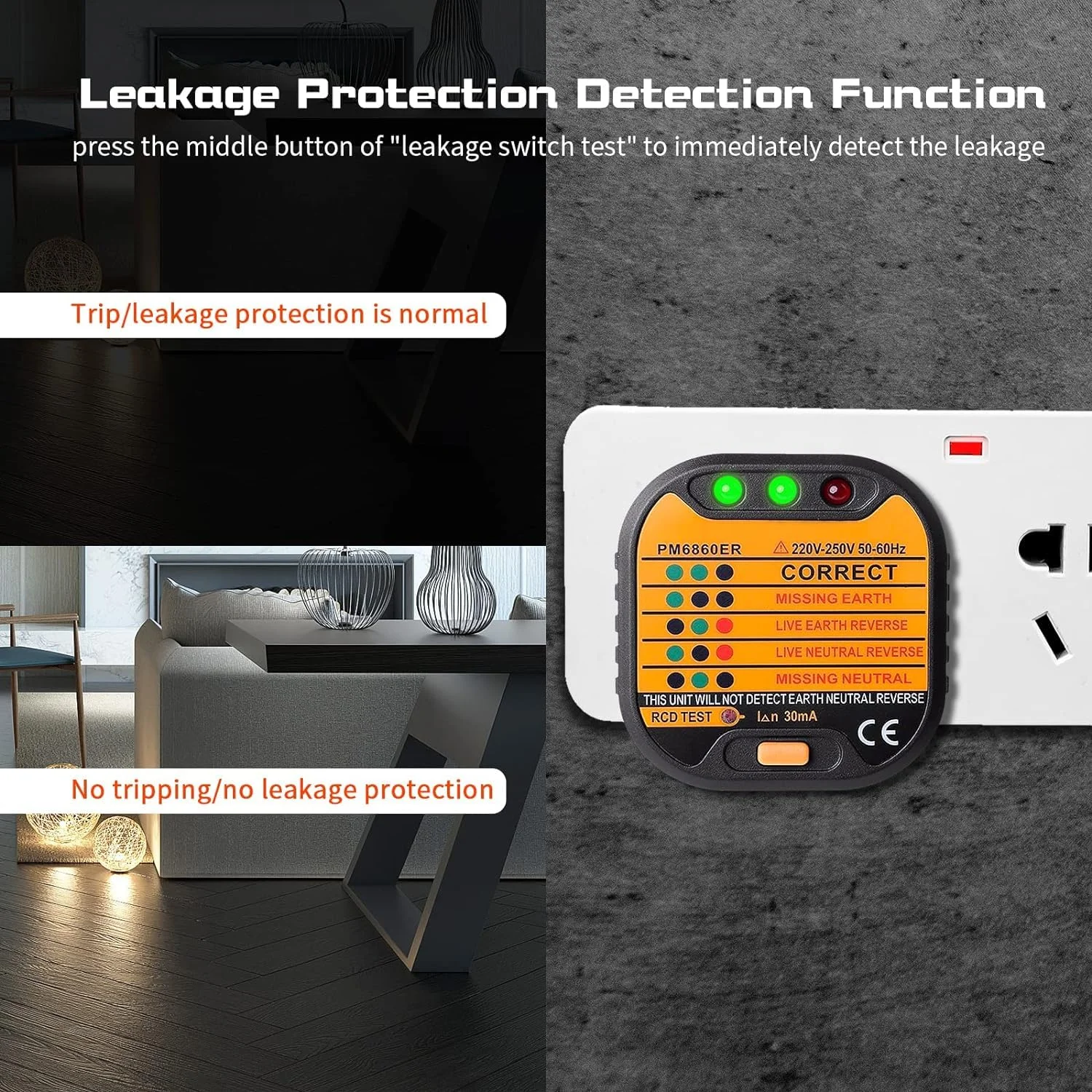 تستر پریز برق Azonee، تستر سوکت الکتریکی، ردیاب ولتاژ پلاریته مدار 220-250 ولت، تستر مدار دوشاخه بریتانیایی، قطع کننده دوشاخه ایمنی سوکت، ردیاب صفر خط پریز تستر پریز برق Azonee، تستر سوکت الکتریکی، ردیاب ولتاژ پلاریته مدار 220-250 ولت، تستر مدار دوشاخه بریتانیایی، قطع کننده دوشاخه ایمنی سوکت، ردیاب صفر خط پریز