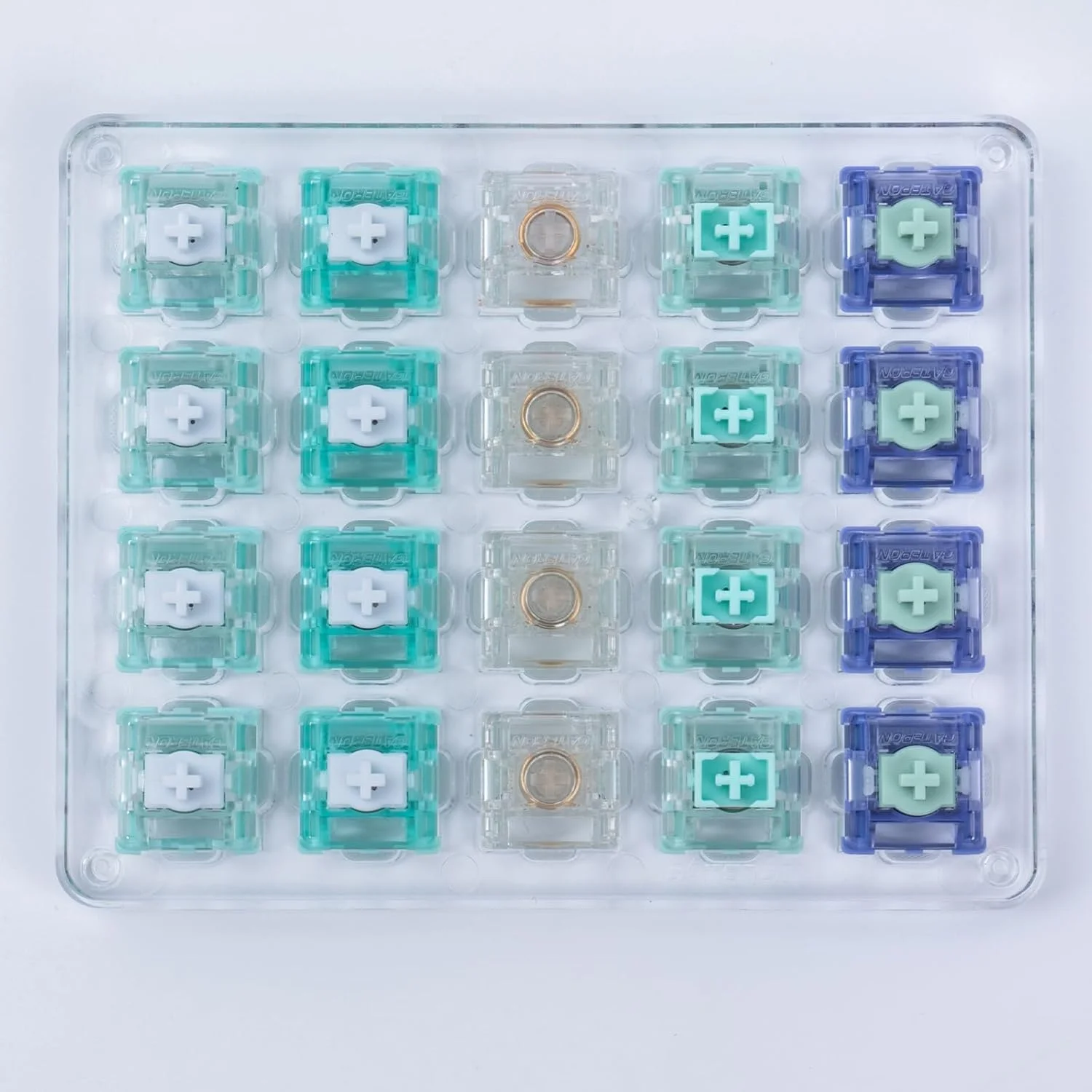 تستر سوییچ کیبورد مغناطیسی گاترون - سوییچ های گیمینگ مغناطیسی Jade Max Pro Genty برای کیبورد گیمینگ مغناطیسی (20 عدد)