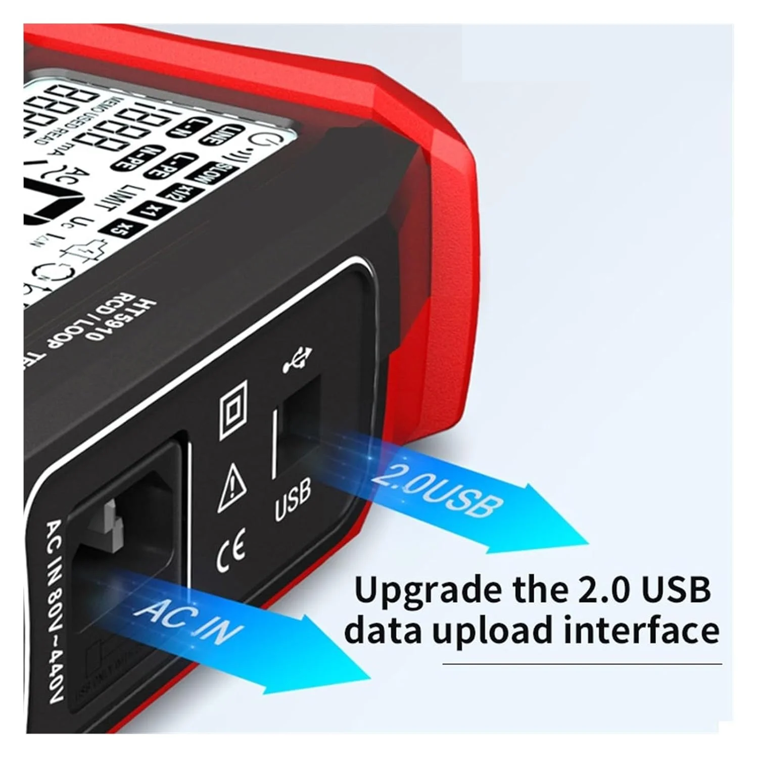 تستر عایق، مقاومت سنج دیجیتال LCD بزرگ 4.7 اینچی تستر RCD/Loop ذخیره سازی 1000 داده سوئیچ نشتی 0~440 ولت (2302) تستر عایق، مقاومت سنج دیجیتال LCD بزرگ 4.7 اینچی تستر RCD/Loop ذخیره سازی 1000 داده سوئیچ نشتی 0~440 ولت (2302)