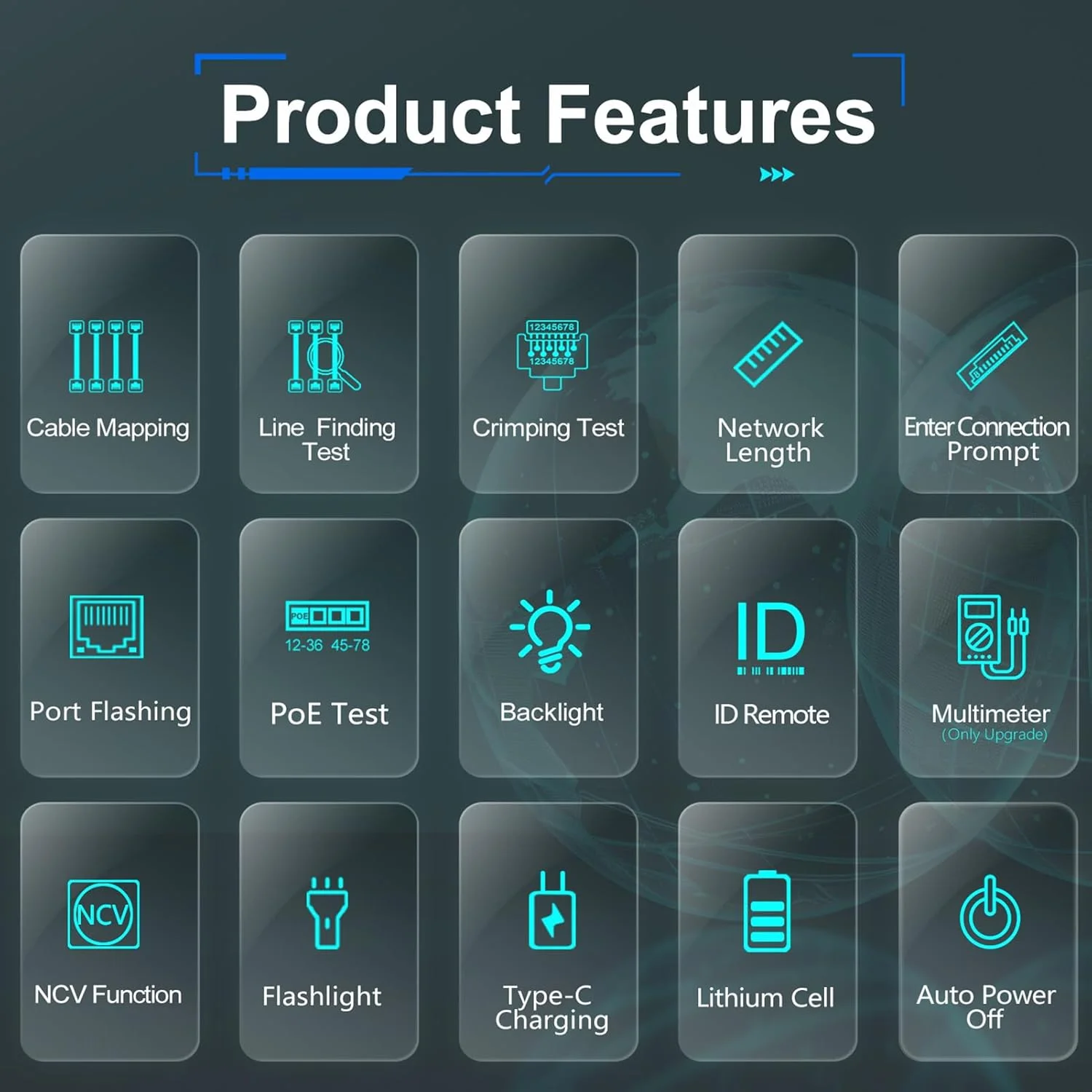 تستر دستی کابل Jiawu با عملکردهای تست جامع برای نصب کابل (ET622) تستر دستی کابل Jiawu با عملکردهای تست جامع برای نصب کابل (ET622)