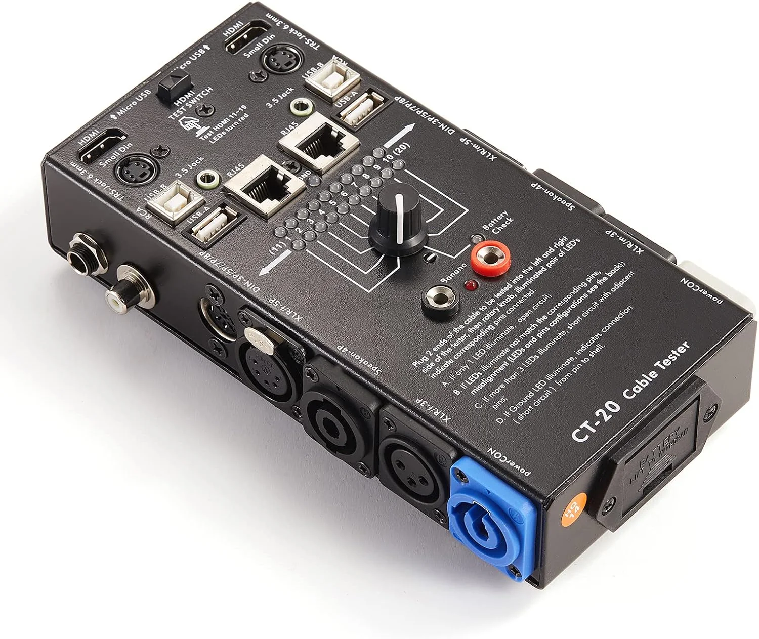 MFL. تستر کابل صوتی 15 پین، ردیاب خط مشکی، بررسی کننده کابل 15 در 1، ردیاب سیم سوئیچ 10 طرفه با نشانگرهای LED، مستطیلی MFL. تستر کابل صوتی 15 پین، ردیاب خط مشکی، بررسی کننده کابل 15 در 1، ردیاب سیم سوئیچ 10 طرفه با نشانگرهای LED، مستطیلی