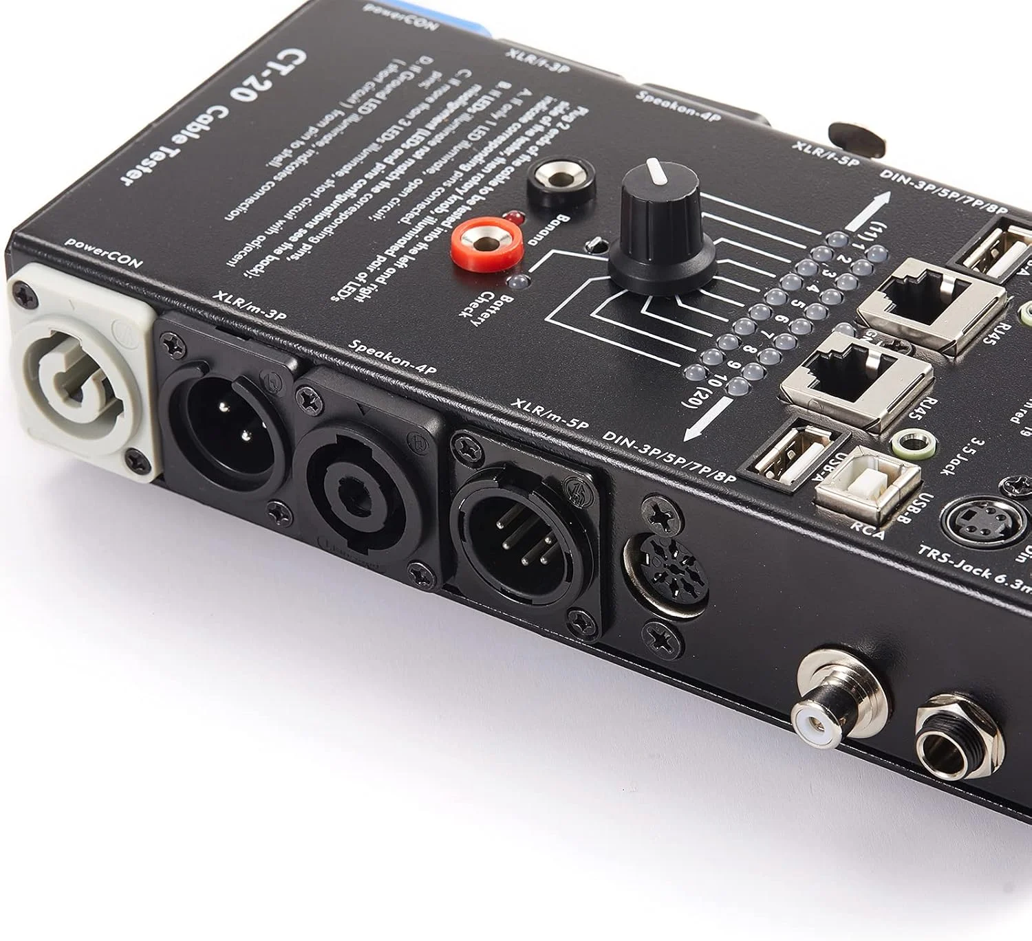 MFL. تستر کابل صوتی 15 پین، ردیاب خط مشکی، بررسی کننده کابل 15 در 1، ردیاب سیم سوئیچ 10 طرفه با نشانگرهای LED، مستطیلی MFL. تستر کابل صوتی 15 پین، ردیاب خط مشکی، بررسی کننده کابل 15 در 1، ردیاب سیم سوئیچ 10 طرفه با نشانگرهای LED، مستطیلی