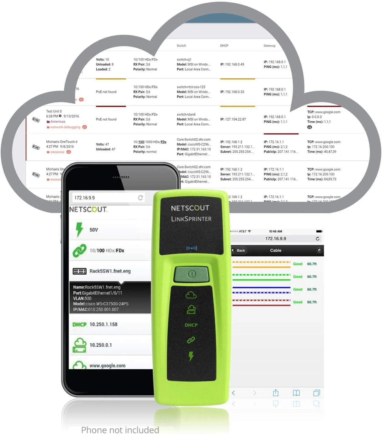 تستر شبکه نت اسکات مدل LinkSprinter 300 تستر شبکه نت اسکات مدل LinkSprinter 300