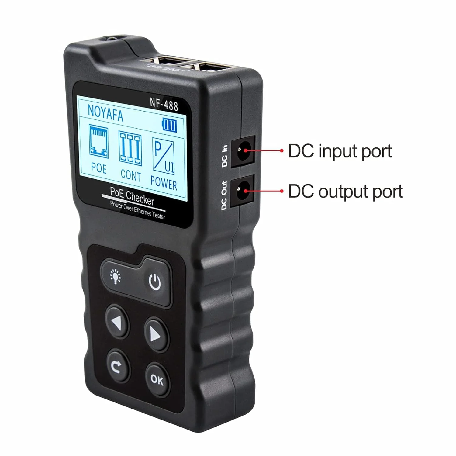 تستر کابل شبکه RJ45 دیجیتال اترنت، تستر پیوستگی کابل CAT5 CAT6 LAN، تستر کابل شبکه با صفحه نمایش LCD، تست حلقه برگشتی سوئیچ تستر کابل شبکه RJ45 دیجیتال اترنت، تستر پیوستگی کابل CAT5 CAT6 LAN، تستر کابل شبکه با صفحه نمایش LCD، تست حلقه برگشتی سوئیچ