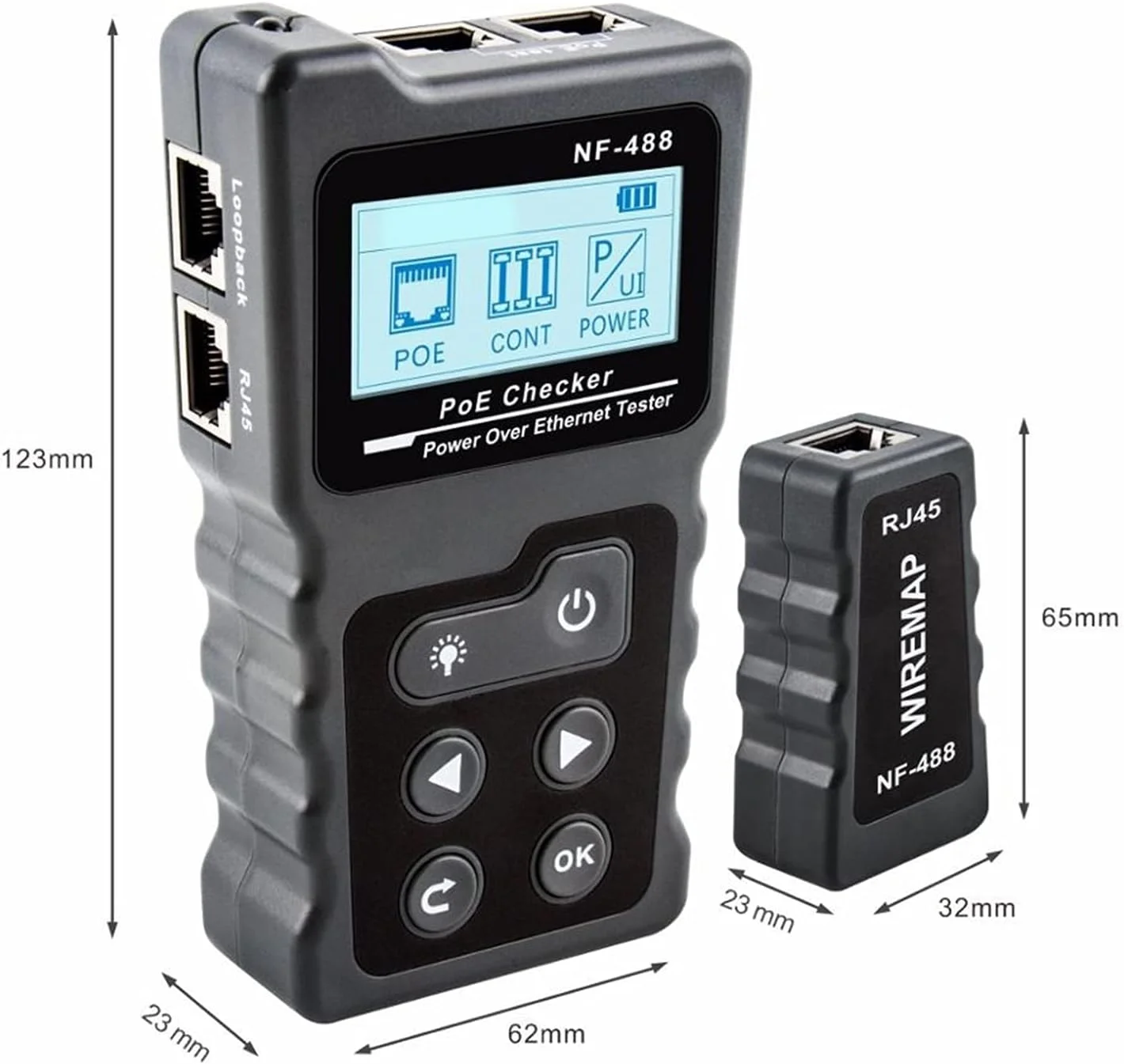 تستر کابل شبکه CAT5 CAT6 LAN، تستر سوئیچ POE، آشکارساز، نمایشگر LCD، ابزار تست کابل اترنت دیجیتال، یاب خط تلفن زیرزمینی تستر کابل شبکه CAT5 CAT6 LAN، تستر سوئیچ POE، آشکارساز، نمایشگر LCD، ابزار تست کابل اترنت دیجیتال، یاب خط تلفن زیرزمینی