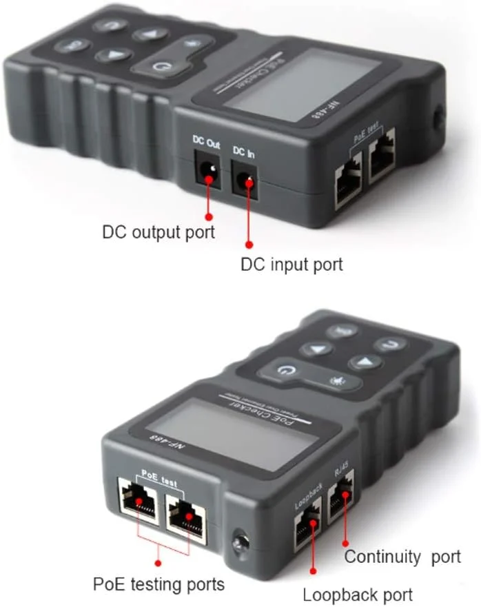 تستر کابل شبکه NUPONO مدل NF-488، تستر PoE، بررسی کننده کابل اترنت Cat5 Cat6 Lan، ابزار شبکه، تست سوئیچ PoE، تستر کابل برای تست اترنت (سایز : 1) تستر کابل شبکه NUPONO مدل NF-488، تستر PoE، بررسی کننده کابل اترنت Cat5 Cat6 Lan، ابزار شبکه، تست سوئیچ PoE، تستر کابل برای تست اترنت (سایز : 1)