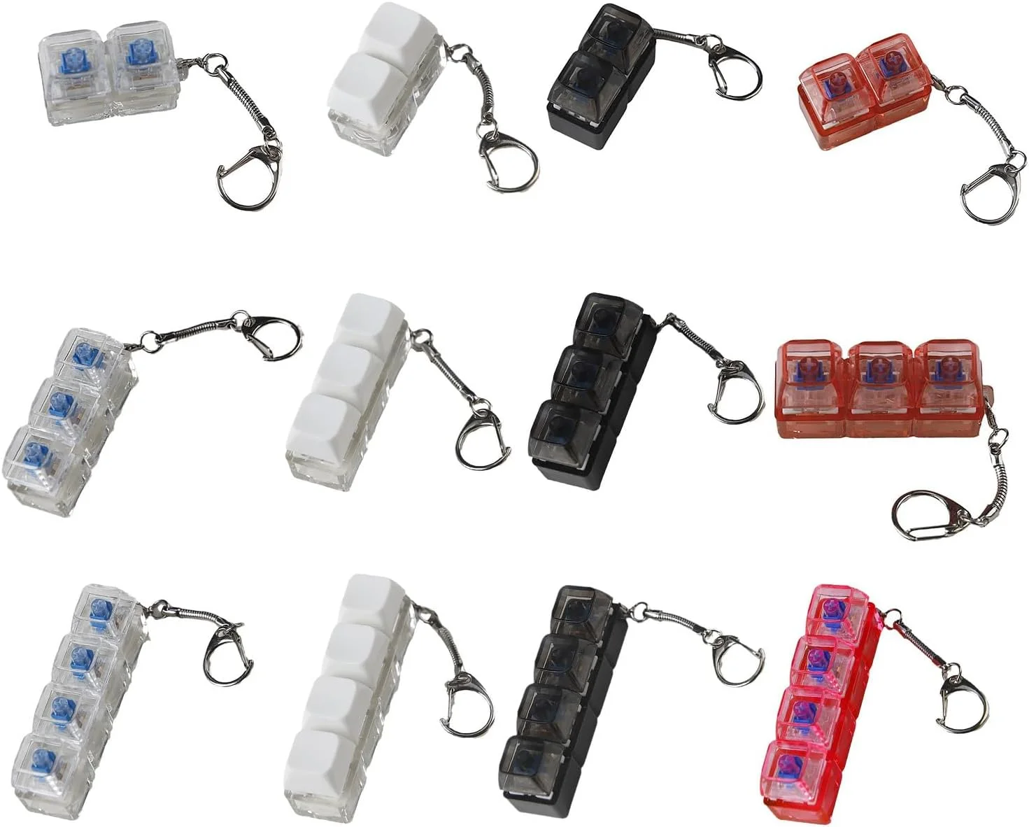 جاکلیدی تست سوییچ کیبورد مکانیکی، ابزار کاهش استرس با نور LED، ابزار تست 2 کلید، 3 کلید، 4 کلید جاکلیدی تست سوییچ کیبورد مکانیکی، ابزار کاهش استرس با نور LED، ابزار تست 2 کلید، 3 کلید، 4 کلید