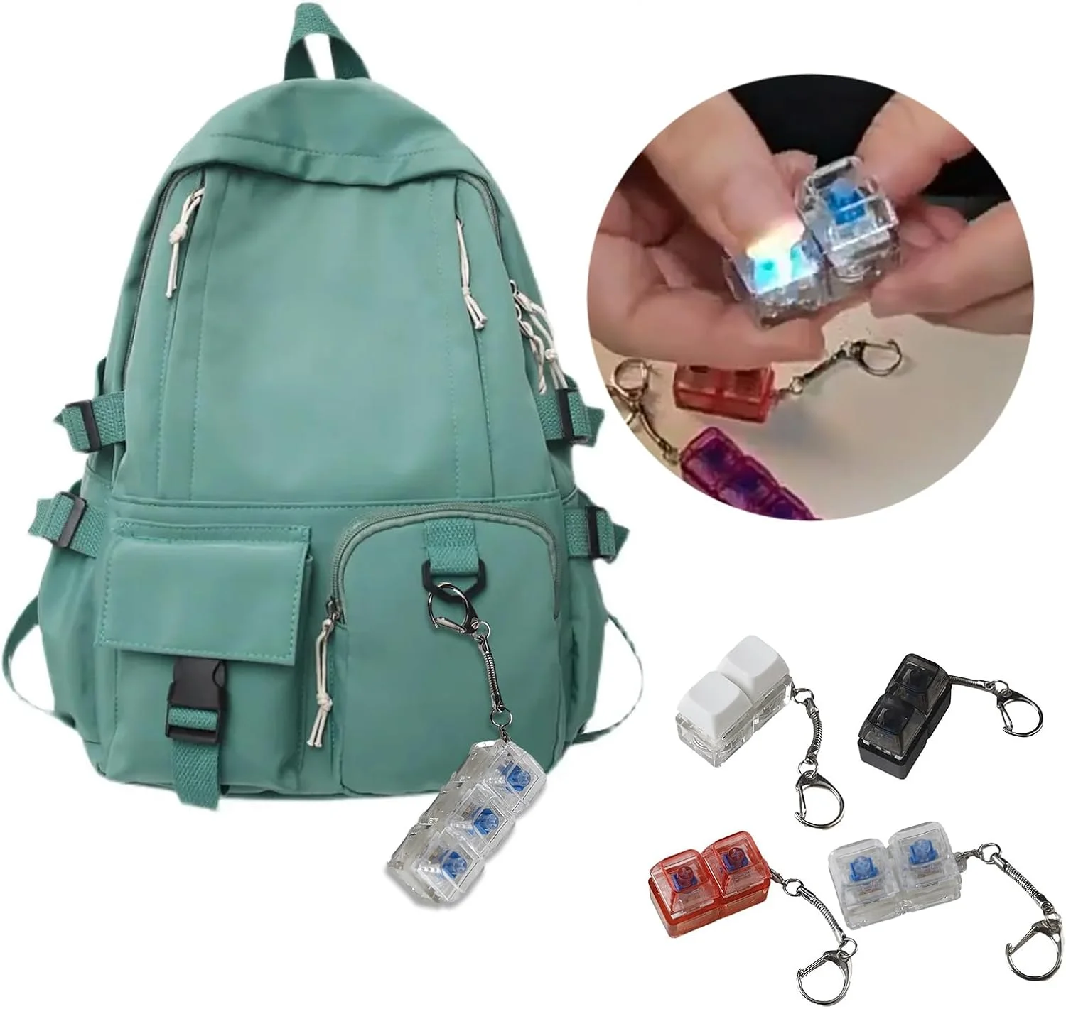 جاکلیدی تست سوییچ کیبورد مکانیکی، ابزار کاهش استرس با نور LED، ابزار تست 2 کلید، 3 کلید، 4 کلید جاکلیدی تست سوییچ کیبورد مکانیکی، ابزار کاهش استرس با نور LED، ابزار تست 2 کلید، 3 کلید، 4 کلید