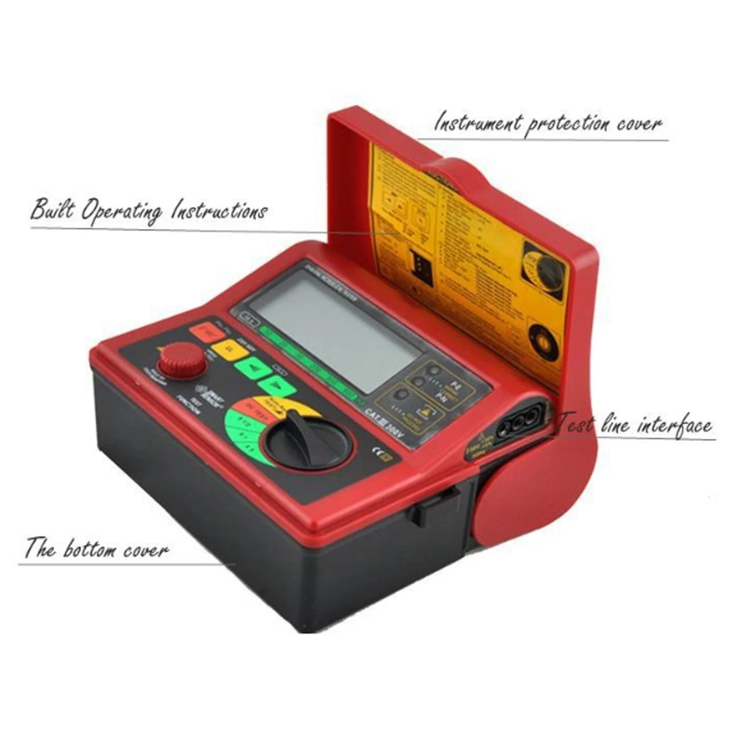 تستر دیجیتال، تستر سوئیچ نشتی الکتریکی، آشکارساز جریان ایمن برق/فیوز/پریز، الکتروسکوپ تست جریان نشتی AR5406 تستر دیجیتال، تستر سوئیچ نشتی الکتریکی، آشکارساز جریان ایمن برق/فیوز/پریز، الکتروسکوپ تست جریان نشتی AR5406