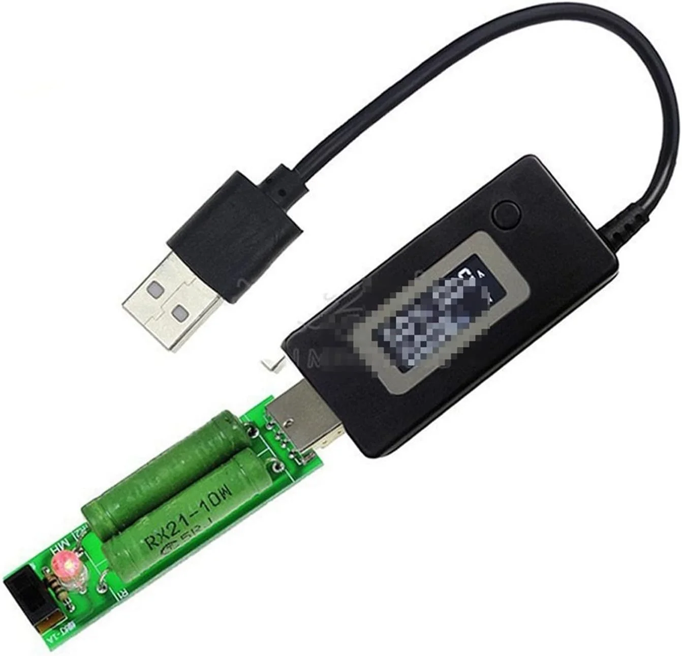 تستر جریان و ولتاژ USB مدل STUFY با صفحه نمایش LCD، مقاومت بار 2A/1A و کلید (سایز: سفید) تستر جریان و ولتاژ USB مدل STUFY با صفحه نمایش LCD، مقاومت بار 2A/1A و کلید (سایز: سفید)