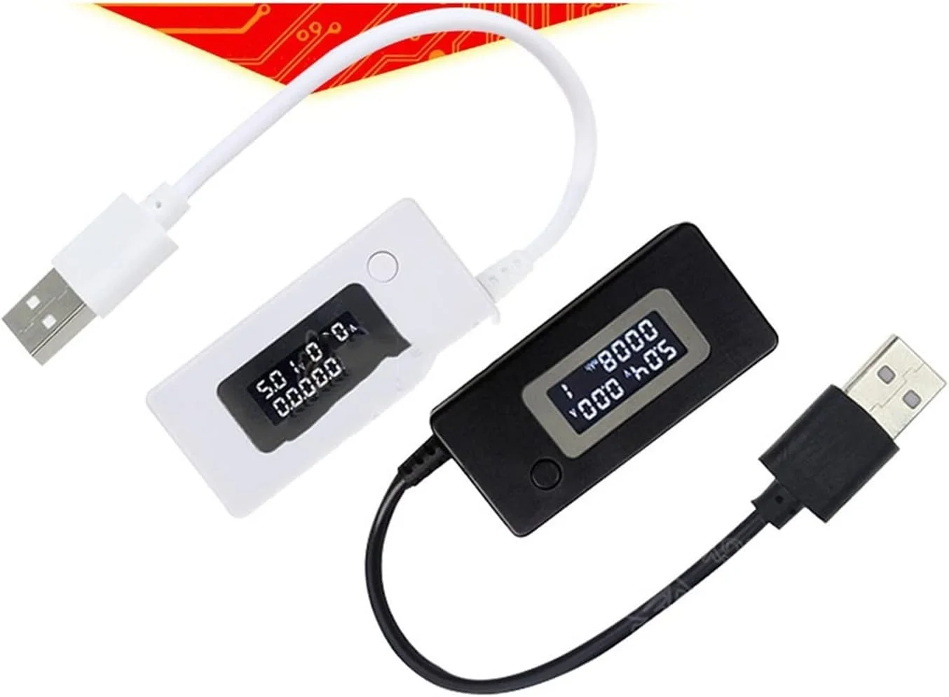 تستر جریان و ولتاژ USB مدل STUFY با صفحه نمایش LCD، مقاومت بار 2A/1A و کلید (سایز: سفید) تستر جریان و ولتاژ USB مدل STUFY با صفحه نمایش LCD، مقاومت بار 2A/1A و کلید (سایز: سفید)