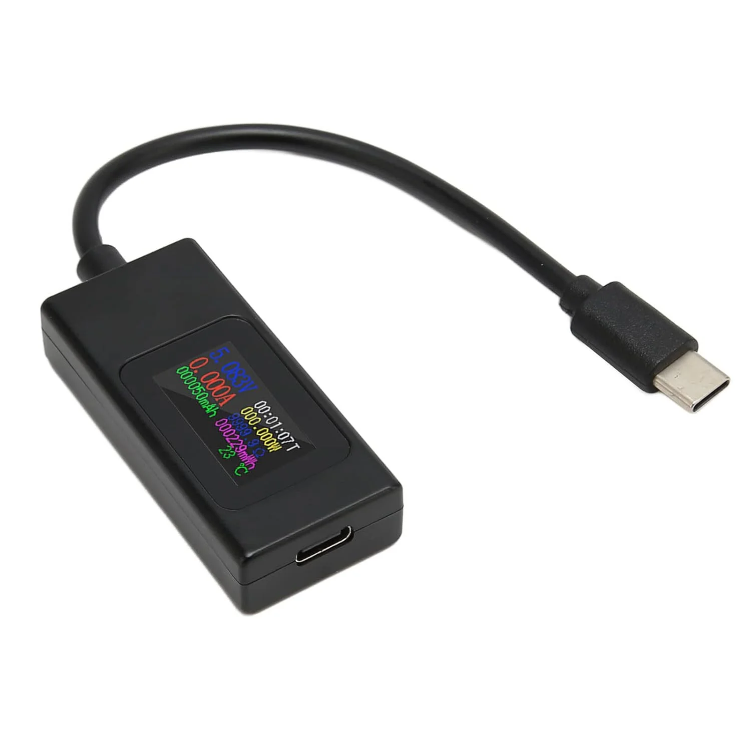 تستر USB حرفه ای Zerodis با صفحه نمایش LCD رنگی HD برای دستگاه های پورت USB - جنس: ABS