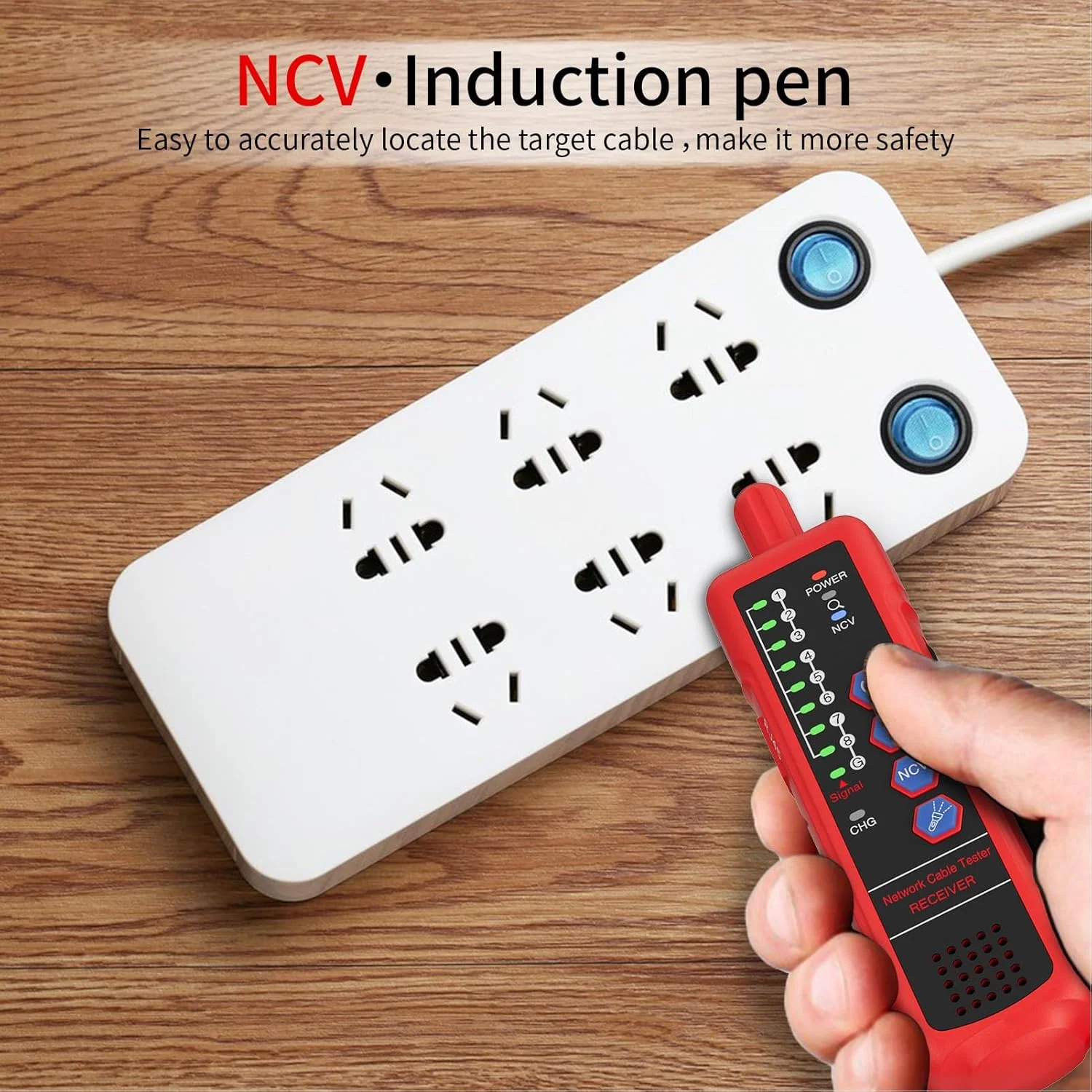 تستر کابل شبکه، ابزار تست پیوستگی خط تلفن اترنت برای CAT5 CAT6، با پورت RJ45 RJ11 تستر کابل شبکه، ابزار تست پیوستگی خط تلفن اترنت برای CAT5 CAT6، با پورت RJ45 RJ11