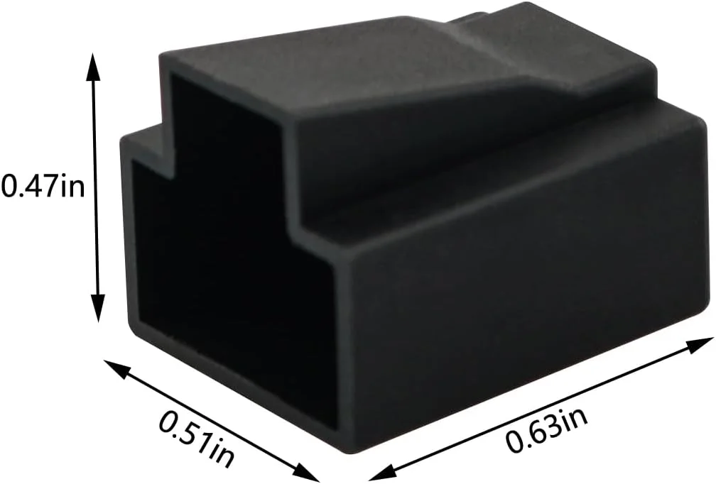 60 عدد درپوش محافظ پورت شبکه RJ45، محافظ پلاگین کابل اترنت PE برای کابل های شبکه Cat5e Cat6 Cat7، سر کریستالی مستقیم، پرینتر، مشکی سفید