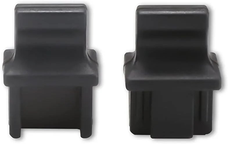 پک 50 عددی درپوش محافظ پورت RJ45، محافظ پورت سوئیچ شبکه برای اسلات ترمینال فیبر نوری RJ45 ماده مسی، جنس سیلیکون/TPE مشکی