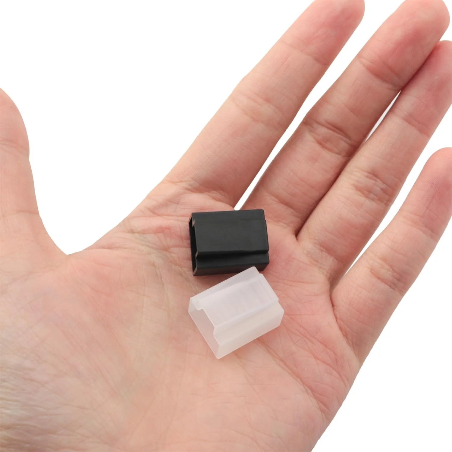 60 عدد درپوش محافظ پورت شبکه RJ45، محافظ پلاگین کابل اترنت PE برای کابل های شبکه Cat5e Cat6 Cat7، سر کریستالی مستقیم، پرینتر، مشکی سفید