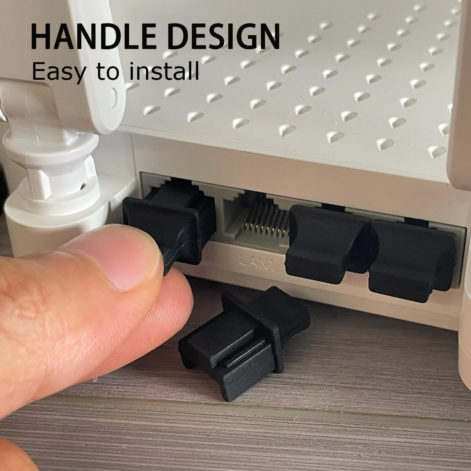 درپوش گرد و غبار پورت اترنت RJ45 برای سوئیچ اترنت، پچ پنل، سوئیچ های شبکه، روترها، درپوش محافظ پورت RJ45 Cat 6، بسته 50 عددی