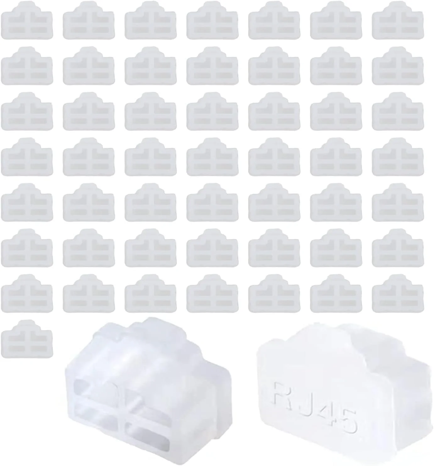 محافظ پورت RJ45 سیلیکونی، بسته 50 عددی، محافظت از پورت های اترنت در برابر گرد و غبار و آلودگی، ایده آل برای تلویزیون، کامپیوتر و دستگاه های شبکه