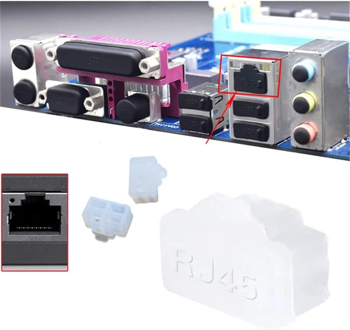محافظ پورت RJ45 سیلیکونی، بسته 50 عددی، محافظت از پورت های اترنت در برابر گرد و غبار و آلودگی، ایده آل برای تلویزیون، کامپیوتر و دستگاه های شبکه محافظ پورت RJ45 سیلیکونی، بسته 50 عددی، محافظت از پورت های اترنت در برابر گرد و غبار و آلودگی، ایده آل برای تلویزیون، کامپیوتر و دستگاه های شبکه