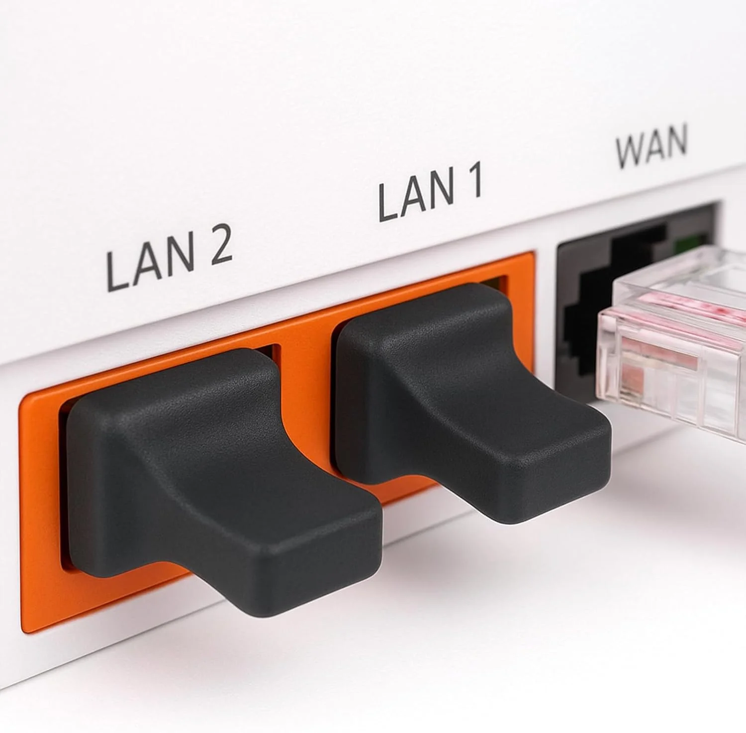درپوش محافظ گرد و غبار RJ45، بسته 20 عددی محافظ پورت اترنت LAN، درپوش ضد گرد و غبار RJ45 برای اسلات ترمینال فیبر نوری مسی RJ45 ماده، سیلیکون مشکی