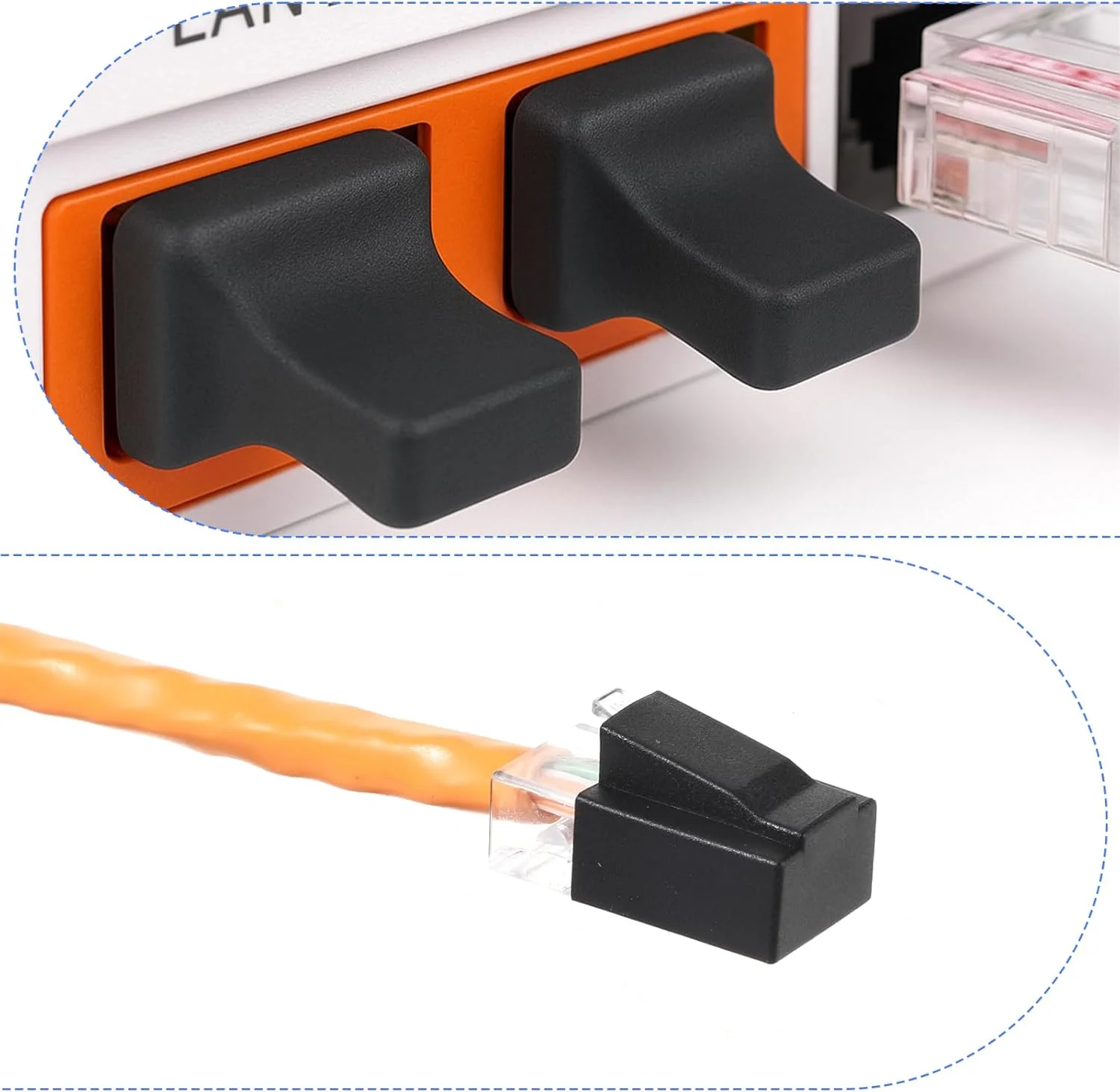 درپوش محافظ گرد و غبار RJ45، ۱۰ عدد نر + ۱۰ عدد ماده، محافظ پورت اترنت لن، درپوش ضد گرد و غبار RJ45 برای اسلات ترمینال فیبر نوری مسی RJ45 ماده، مشکی درپوش محافظ گرد و غبار RJ45، ۱۰ عدد نر + ۱۰ عدد ماده، محافظ پورت اترنت لن، درپوش ضد گرد و غبار RJ45 برای اسلات ترمینال فیبر نوری مسی RJ45 ماده، مشکی