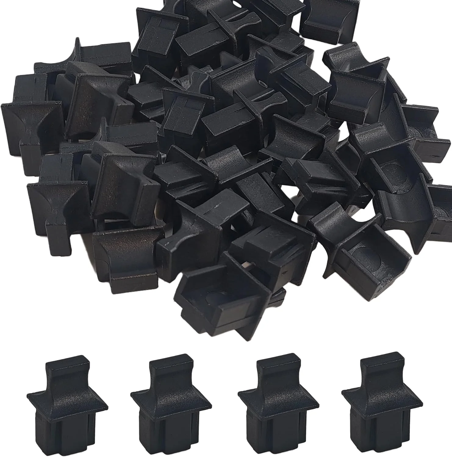 20 عدد درپوش محافظ پورت RJ45، محافظ پلاستیکی پورت شبکه برای سوئیچ اترنت، روتر، هاب و کارت شبکه (مشکی)