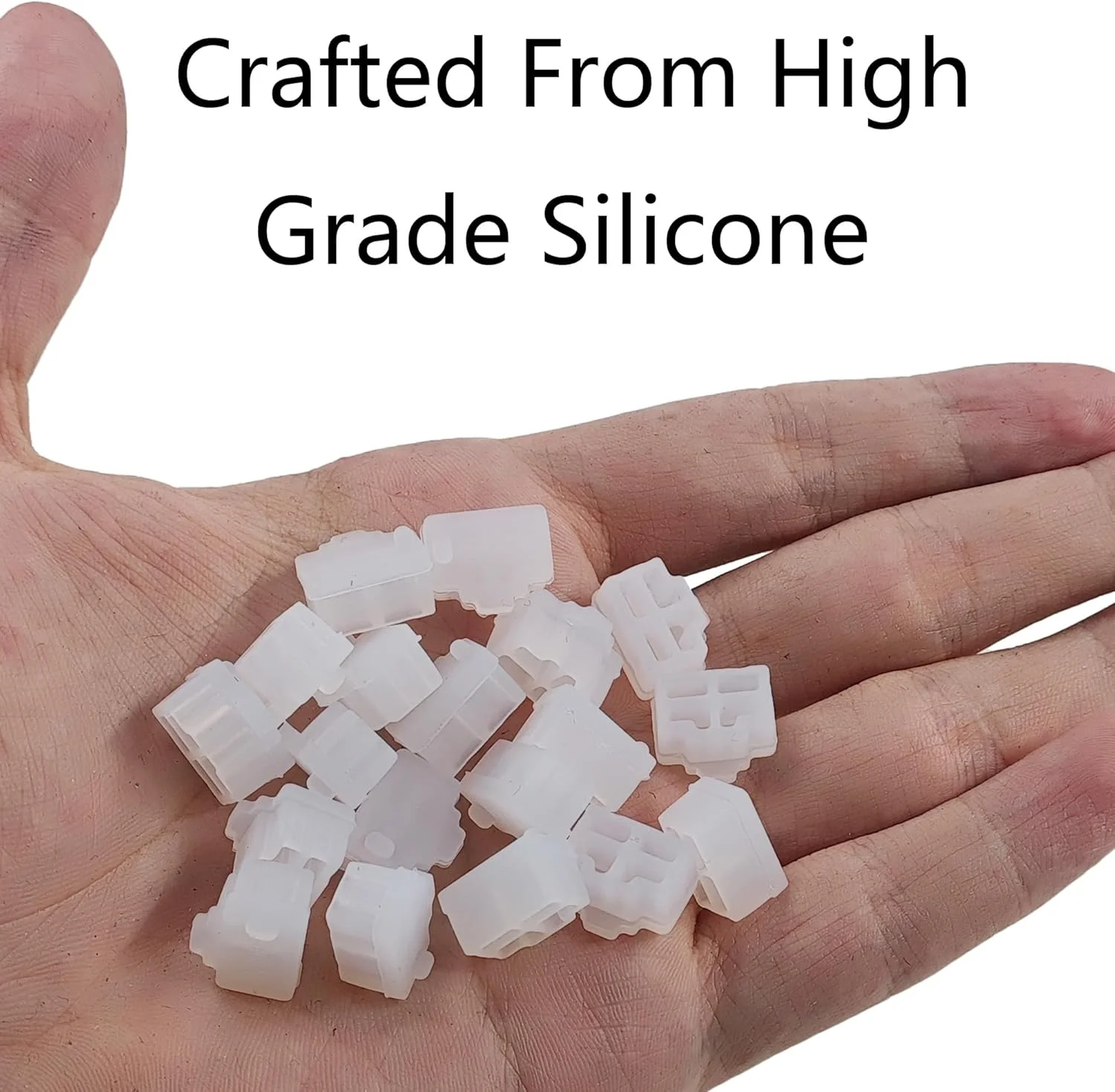 ۴۰ عدد درپوش پورت RJ45، محافظ گرد و غبار سیلیکونی اترنت برای سوئیچ شبکه، روتر، کامپیوتر و پورت های تلویزیون (سفید)