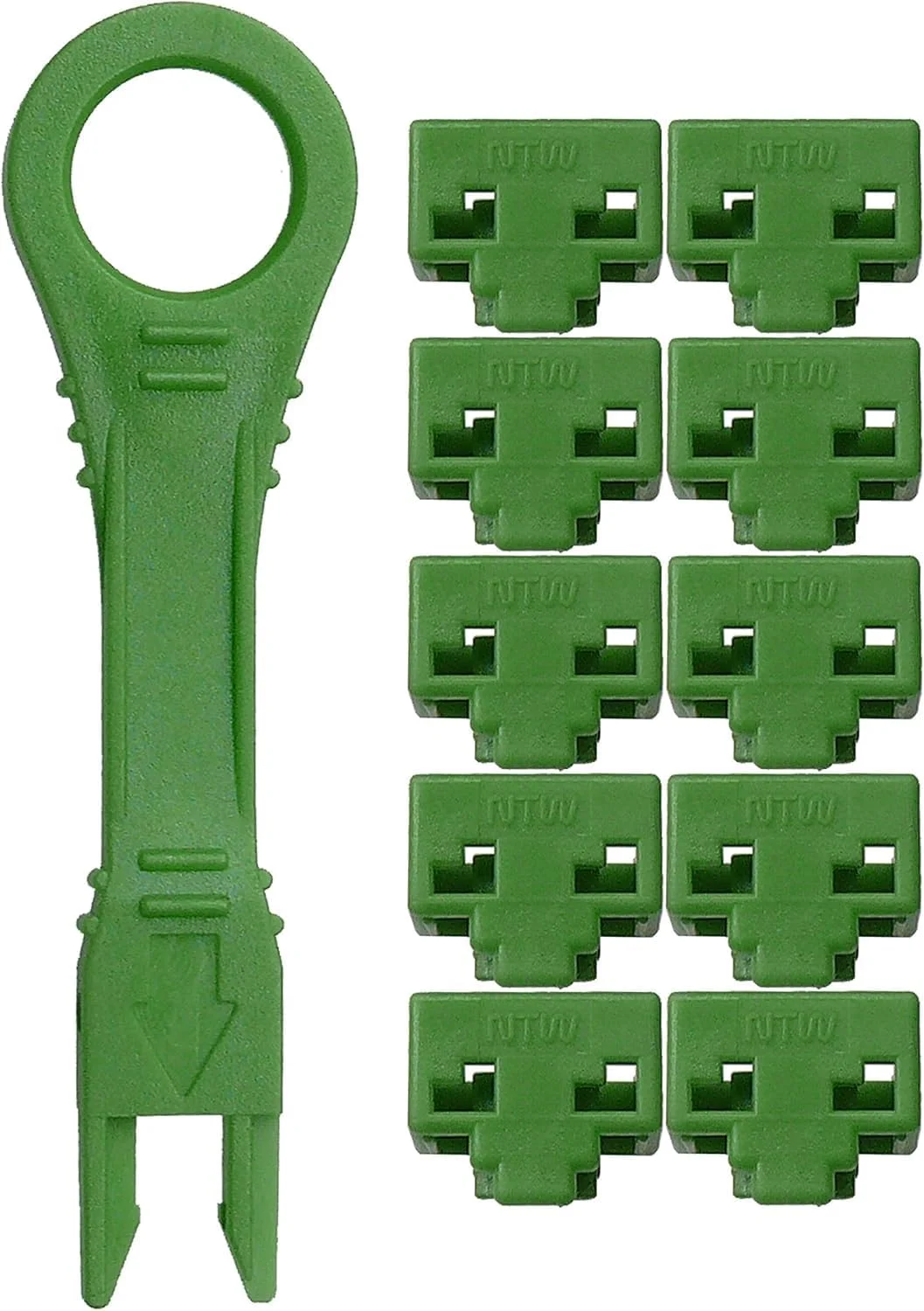 مسدود کننده پورت RJ45 و پوشش ضد گرد و غبار NTW، قفل پورت شبکه، محافظ پورت اترنت، قفل کابل LAN، اتصال دهنده امن RJ45 با کلیدهای کدگذاری شده رنگی، سازگار با TAA، 10 قفل