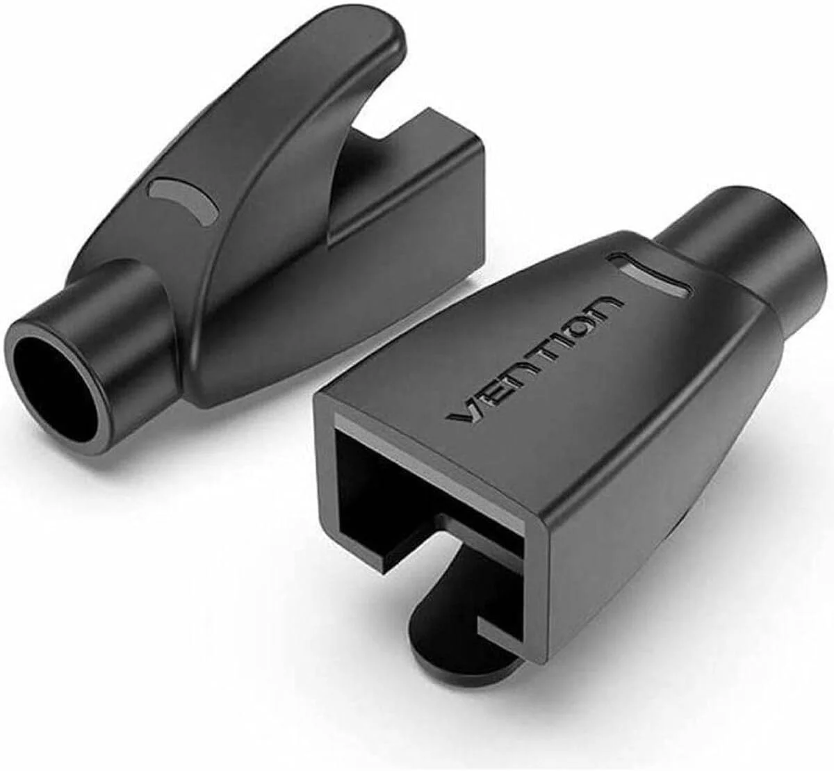 روکش کابل شبکه RJ45 ونشن، محافظ کابل شبکه اترنت CAT5 CAT5E CAT6 CAT6E (بسته 100 عددی، مشکی)