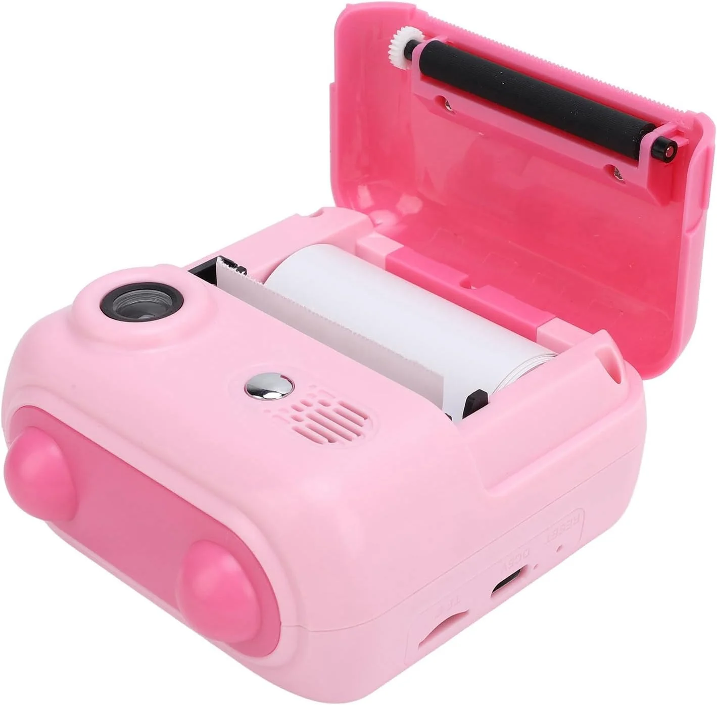 دوربین فوری چاپ RIZGHWOY 50MP 1080P با صفحه نمایش 2.4 اینچی و باتری بادوام، دوربین چاپ فوری جمع و جور برای علاقه مندان به عکاسی (رزی)