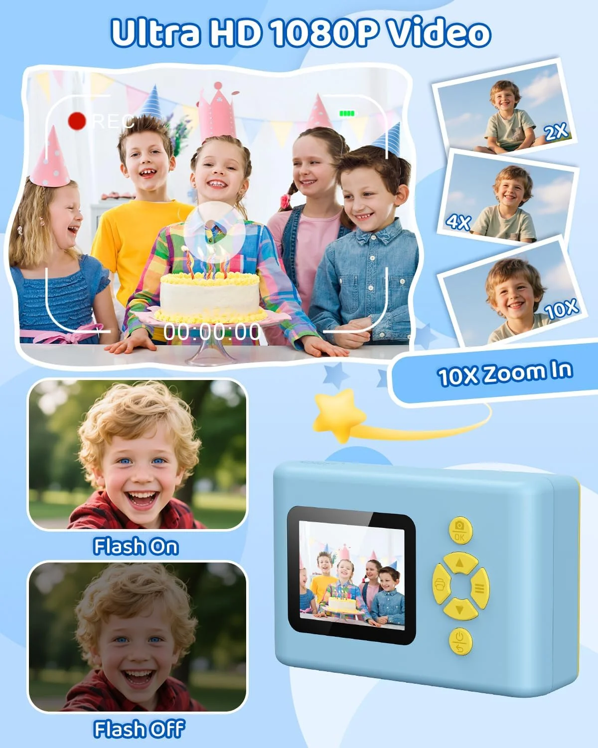 دوربین فوری چاپ کودکانه توساجو، دوربین دیجیتال کودک با کاغذ چاپ و کارت حافظه 32 گیگابایتی، دوربین فیلمبرداری با قلم های رنگی، هدیه تولد و کریسمس برای کودکان 3 تا 14 سال دوربین فوری چاپ کودکانه توساجو، دوربین دیجیتال کودک با کاغذ چاپ و کارت حافظه 32 گیگابایتی، دوربین فیلمبرداری با قلم های رنگی، هدیه تولد و کریسمس برای کودکان 3 تا 14 سال