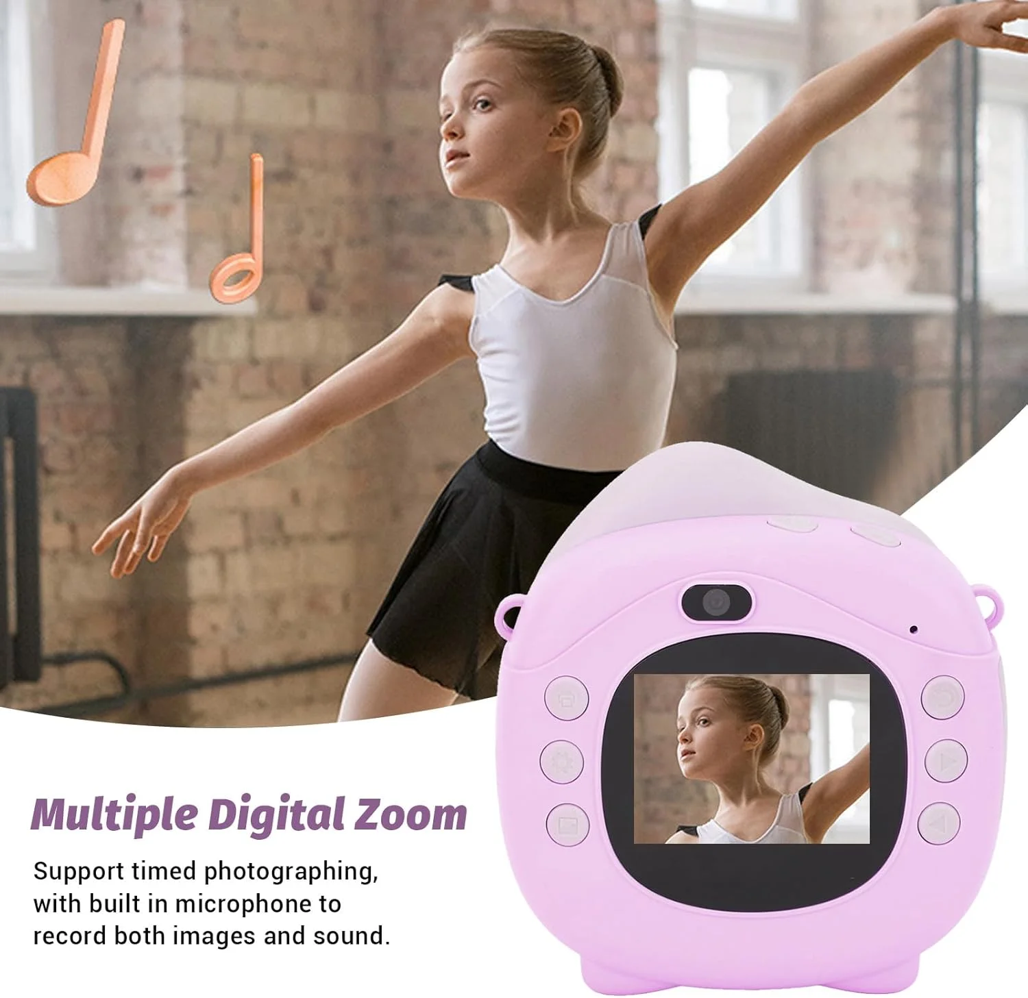 دوربین چاپ فوری VELATEMOR، دوربین دیجیتال فوری با زوم چندگانه، صفحه نمایش شفاف HD، پشتیبانی از سلفی با بند گردنی برای مسافرت (64 گیگابایت) دوربین چاپ فوری VELATEMOR، دوربین دیجیتال فوری با زوم چندگانه، صفحه نمایش شفاف HD، پشتیبانی از سلفی با بند گردنی برای مسافرت (64 گیگابایت)