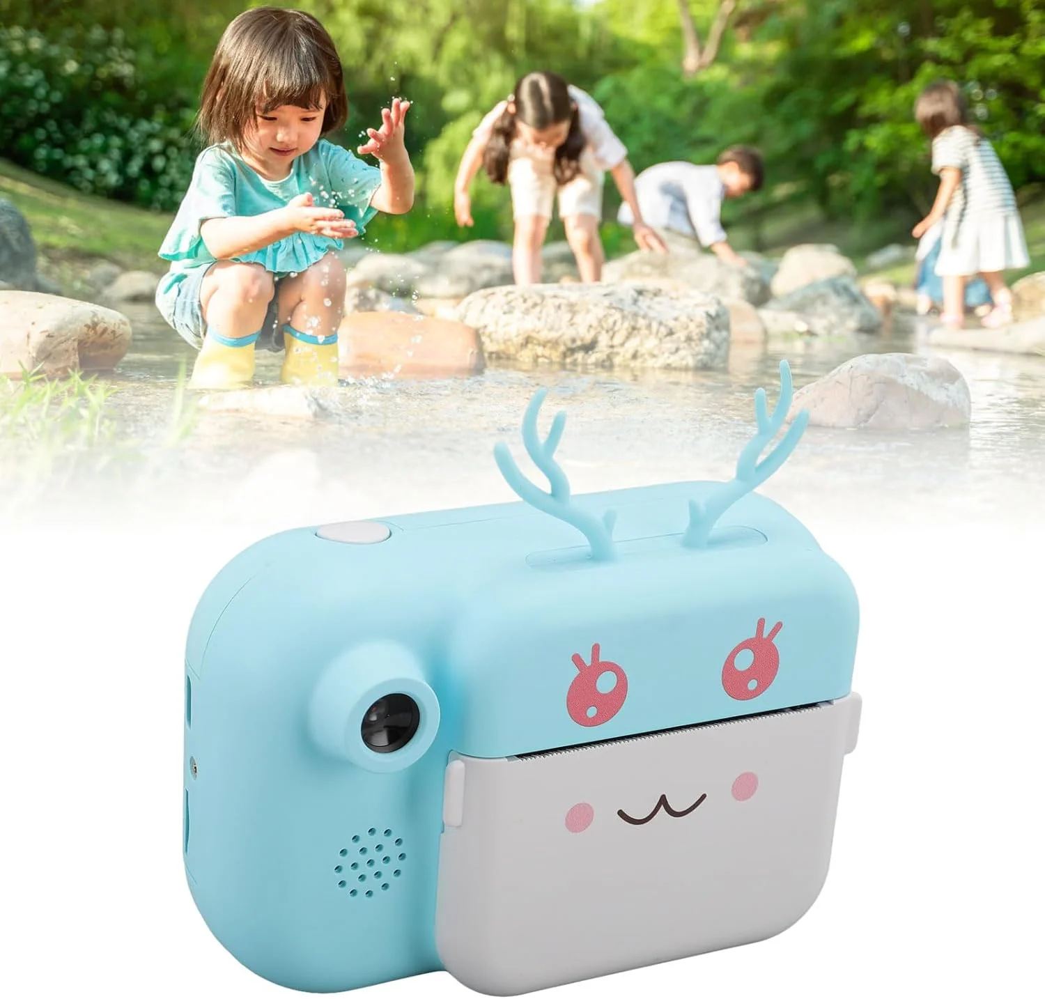 دوربین چاپ فوری کودکانه، دوربین های چاپ فوری دو لنز 48 مگاپیکسلی 1080P، دوربین عکس و فیلم صفحه نمایش 2.4 اینچی با زوم دیجیتال 2X و عملکرد بازی موسیقی دوربین چاپ فوری کودکانه، دوربین های چاپ فوری دو لنز 48 مگاپیکسلی 1080P، دوربین عکس و فیلم صفحه نمایش 2.4 اینچی با زوم دیجیتال 2X و عملکرد بازی موسیقی