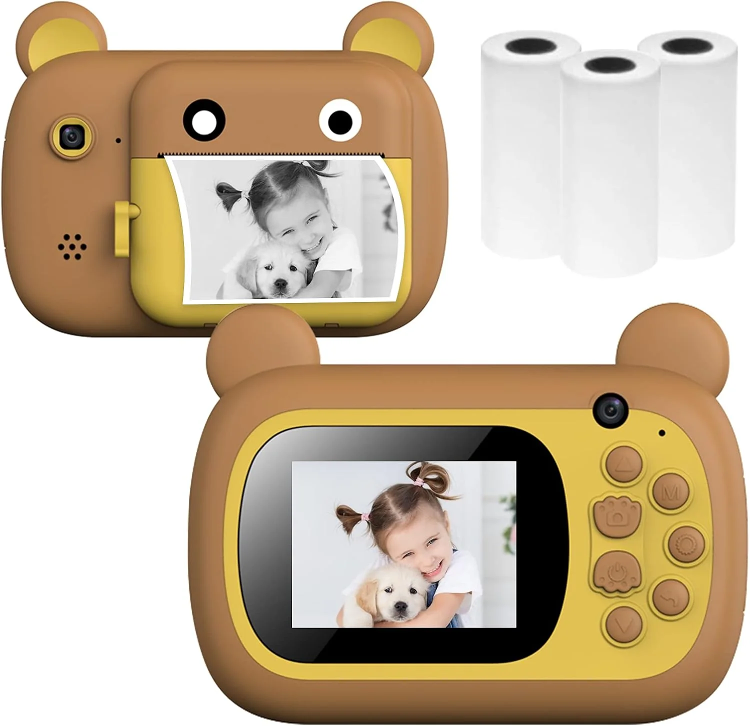 دوربین کودکانه Yabuy A7 با قابلیت چاپ فوری، کیفیت 1080P، دوربین دوگانه 24 مگاپیکسلی، صفحه نمایش 2.4 اینچی، 3 رول کاغذ چاپ و کارت حافظه 32 گیگابایتی دوربین کودکانه Yabuy A7 با قابلیت چاپ فوری، کیفیت 1080P، دوربین دوگانه 24 مگاپیکسلی، صفحه نمایش 2.4 اینچی، 3 رول کاغذ چاپ و کارت حافظه 32 گیگابایتی