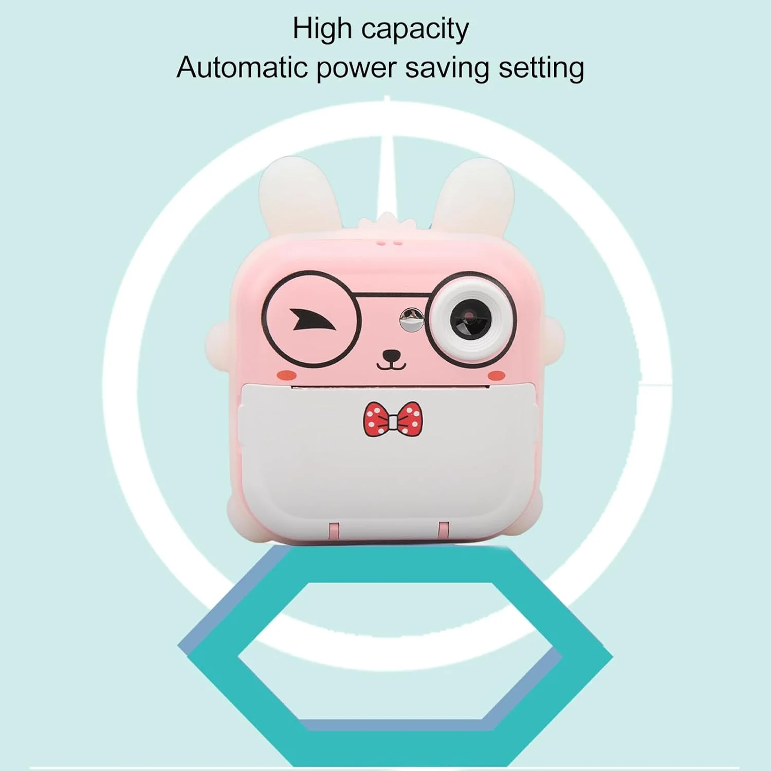 دوربین چاپ فوری کودکانه XUMIUZIY، دوربین دیجیتال فوری FHD 1080P 24MP، دوربین چاپ حرارتی هوشمند با کاغذ چاپ، دوربین سلفی و فیلمبرداری با صفحه نمایش HD 2.4 اینچی، برای دختران و پسران