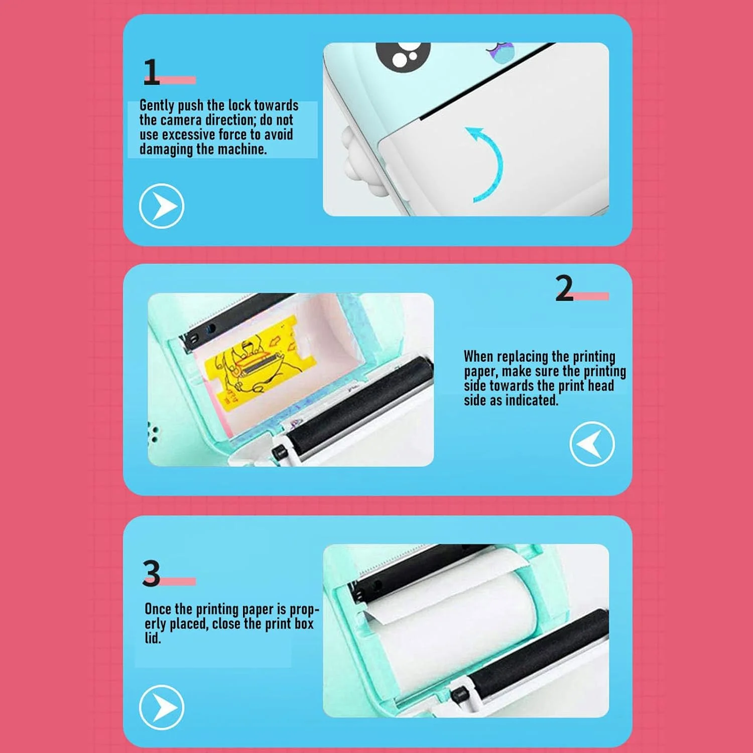 دوربین چاپ فوری XUMIUZIY با کیفیت 48 مگاپیکسل و فیلمبرداری 1080P HD، دارای قاب های قابل تنظیم و فیلترهای رنگی (-2214240186412) دوربین چاپ فوری XUMIUZIY با کیفیت 48 مگاپیکسل و فیلمبرداری 1080P HD، دارای قاب های قابل تنظیم و فیلترهای رنگی (-2214240186412)