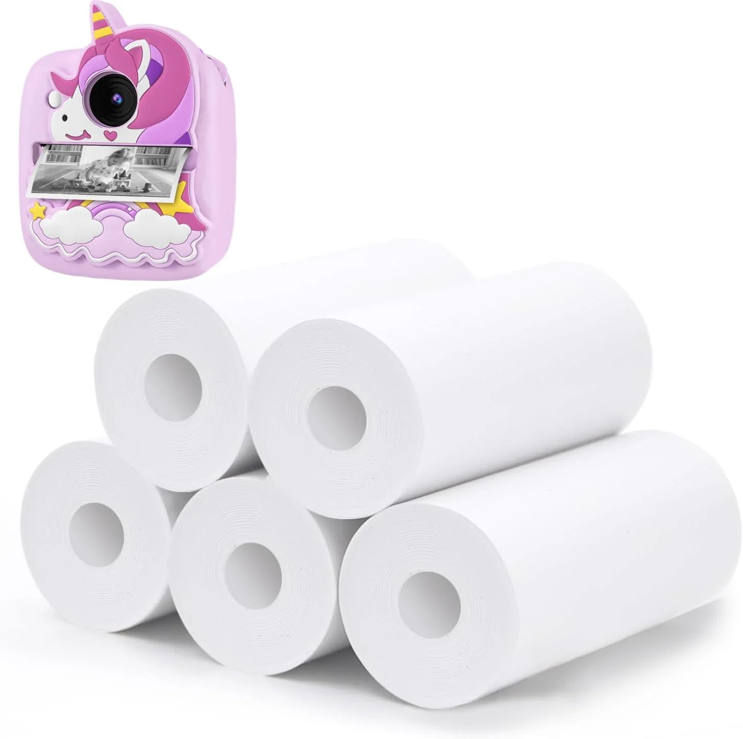 دوربین چاپ فوری کودکانه، 5 رول کاغذ چاپ دوربین کودکانه برای دوربین چاپ فوری کودک