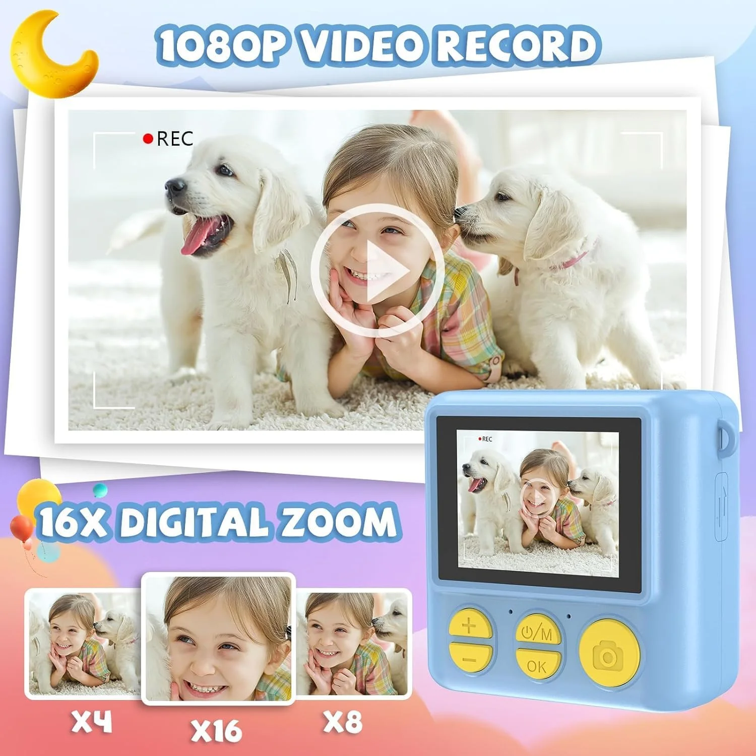 دوربین چاپ فوری 3Clock برای کودکان، فیلمبرداری دیجیتال، دوربین فوری، دوربین دیجیتال سلفی 1080P HD کودک نوپا با کاغذ چاپ، کارت SD 32 گیگابایتی، اسباب بازی قابل حمل هدیه برای دختران و پسران (آبی) دوربین چاپ فوری 3Clock برای کودکان، فیلمبرداری دیجیتال، دوربین فوری، دوربین دیجیتال سلفی 1080P HD کودک نوپا با کاغذ چاپ، کارت SD 32 گیگابایتی، اسباب بازی قابل حمل هدیه برای دختران و پسران (آبی)