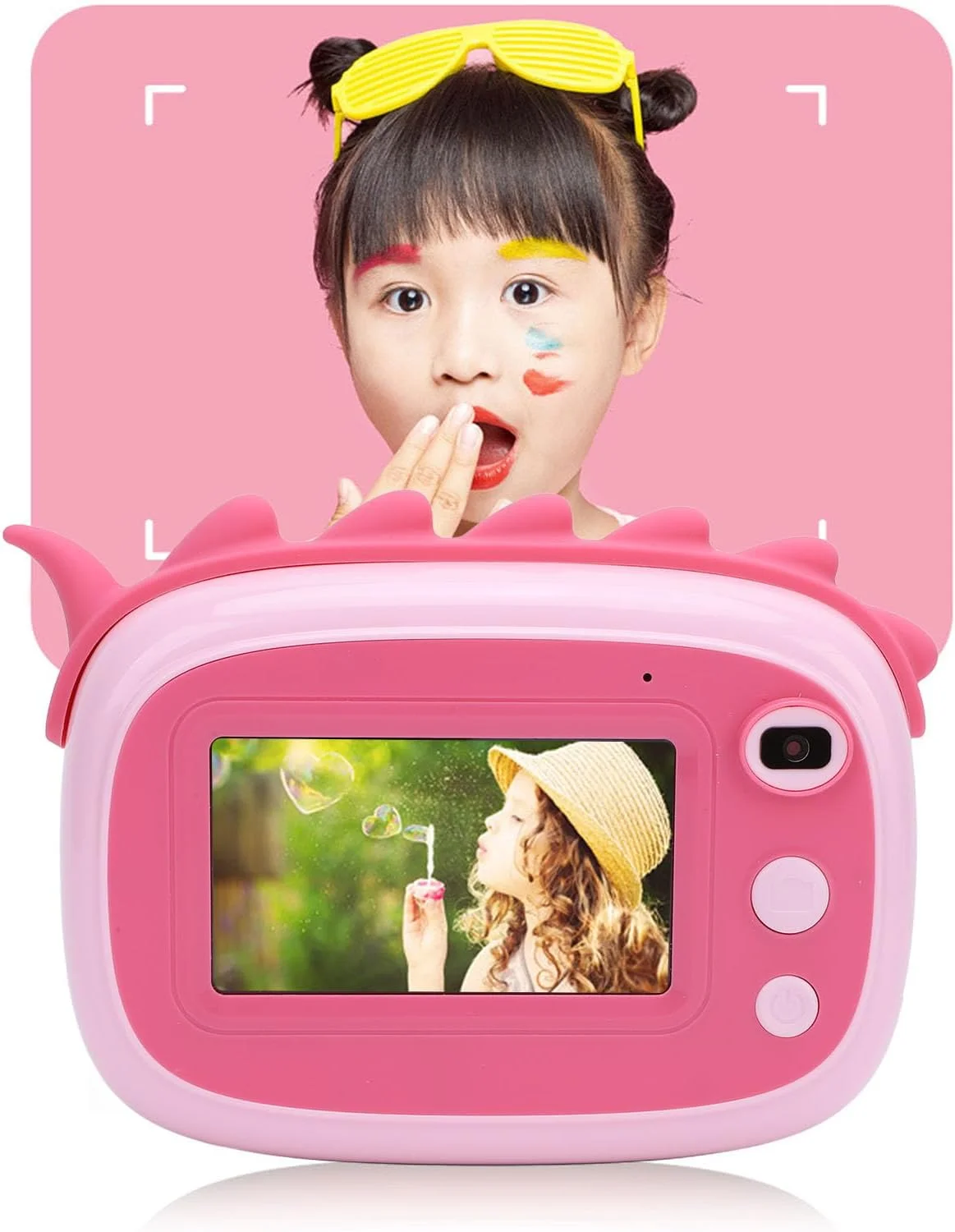 دوربین چاپ فوری کودکانه Asixxsix، دوربین فیلمبرداری دیجیتال 1080P 48MP برای کودکان نوپا، چاپ فوری 3 اینچی IPS برای کودکان، سلفی دیجیتال با فیلم های 1080P (صورتی)
