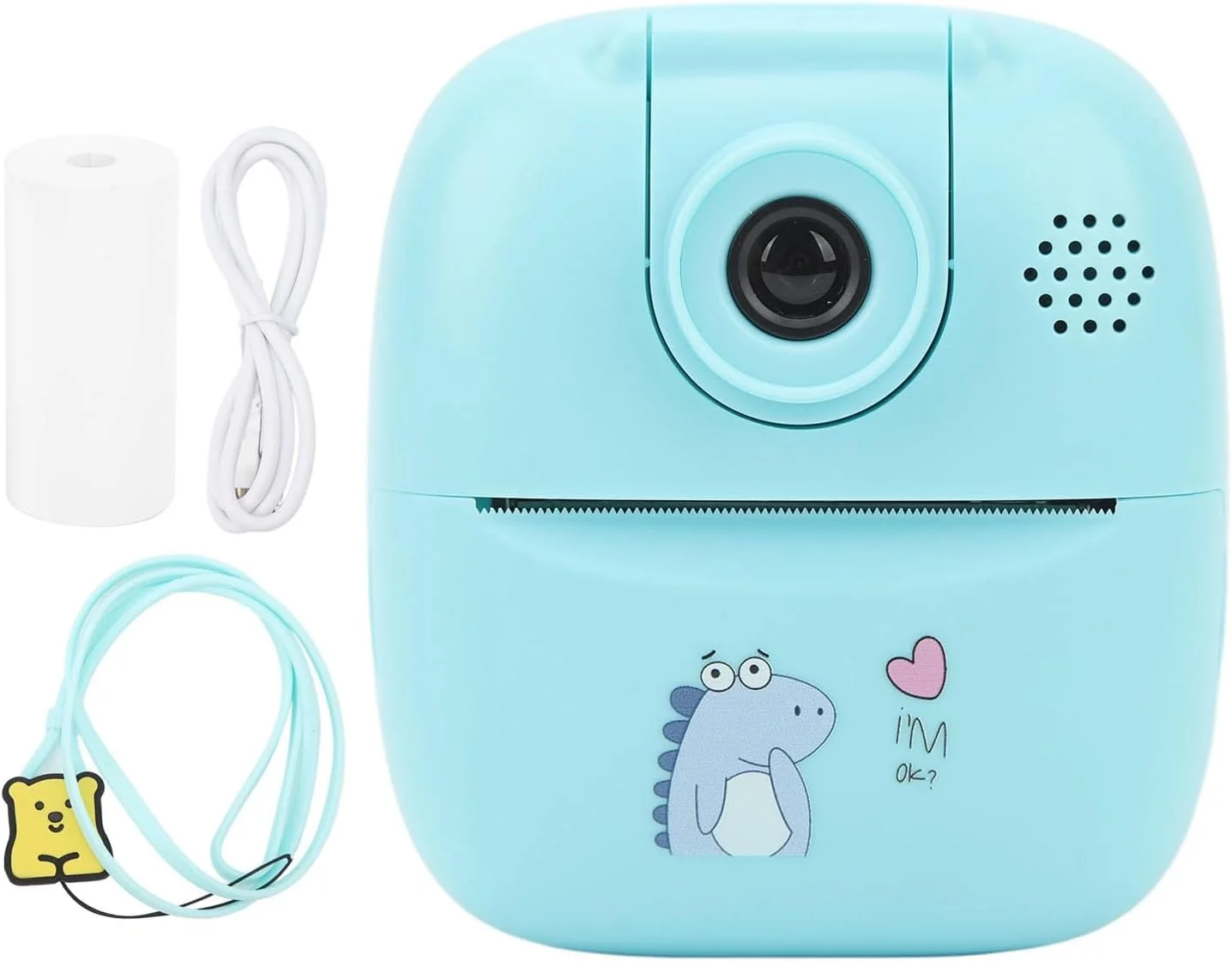 دوربین کودکانه، دوربین دیجیتال 48 مگاپیکسلی دو لنز با چاپ فوری، چاپگر حرارتی کوچک، هدیه تعطیلات برای پسران و دختران (آبی) دوربین کودکانه، دوربین دیجیتال 48 مگاپیکسلی دو لنز با چاپ فوری، چاپگر حرارتی کوچک، هدیه تعطیلات برای پسران و دختران (آبی)