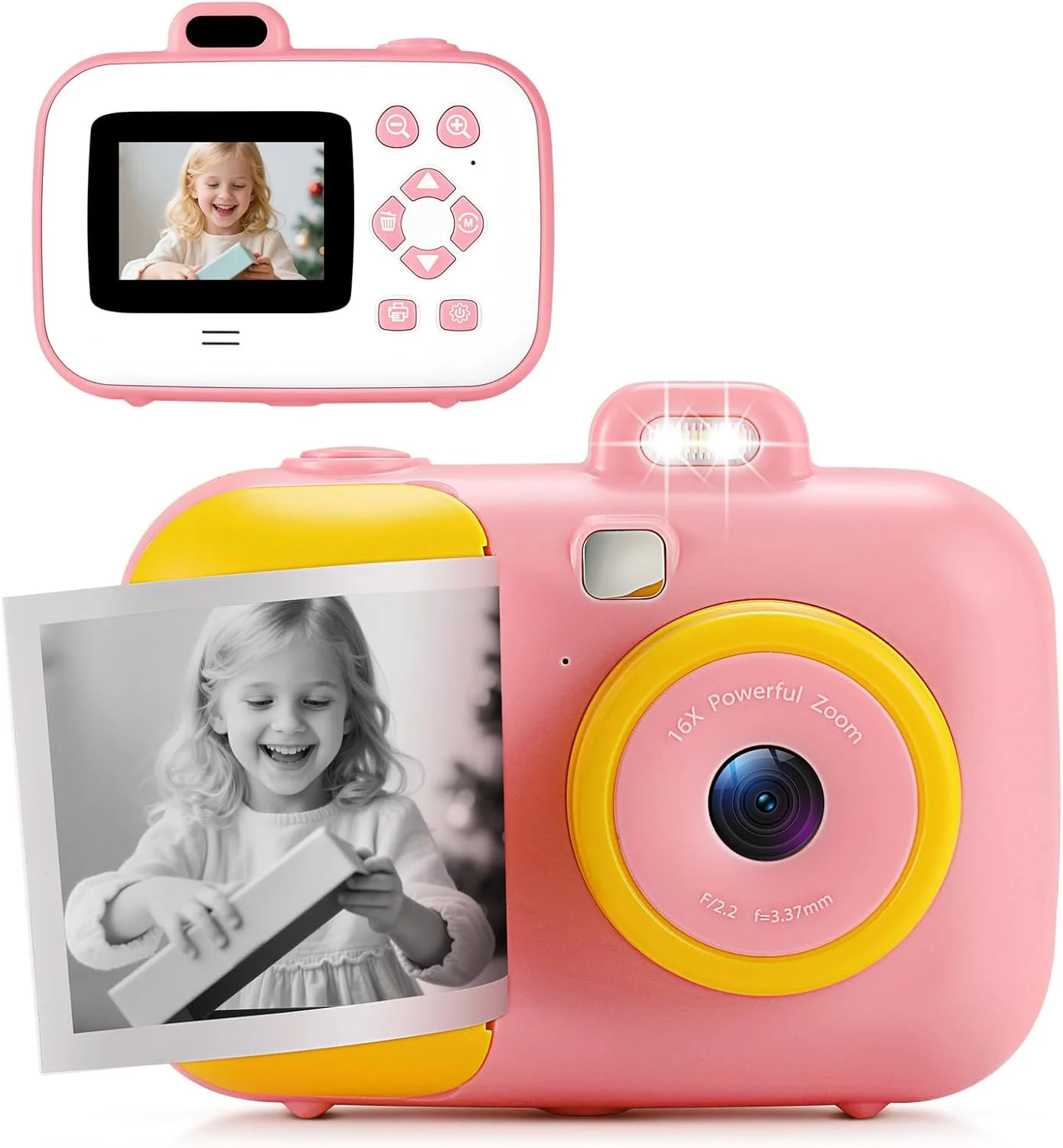 دوربین فوری کودکانه به همراه 3 رول کاغذ چاپ، دوربین چاپ فوری با کارت حافظه 32 گیگابایتی، اسباب بازی دخترانه مناسب تولد دختران 6-8 ساله و 8-10 ساله دوربین فوری کودکانه به همراه 3 رول کاغذ چاپ، دوربین چاپ فوری با کارت حافظه 32 گیگابایتی، اسباب بازی دخترانه مناسب تولد دختران 6-8 ساله و 8-10 ساله