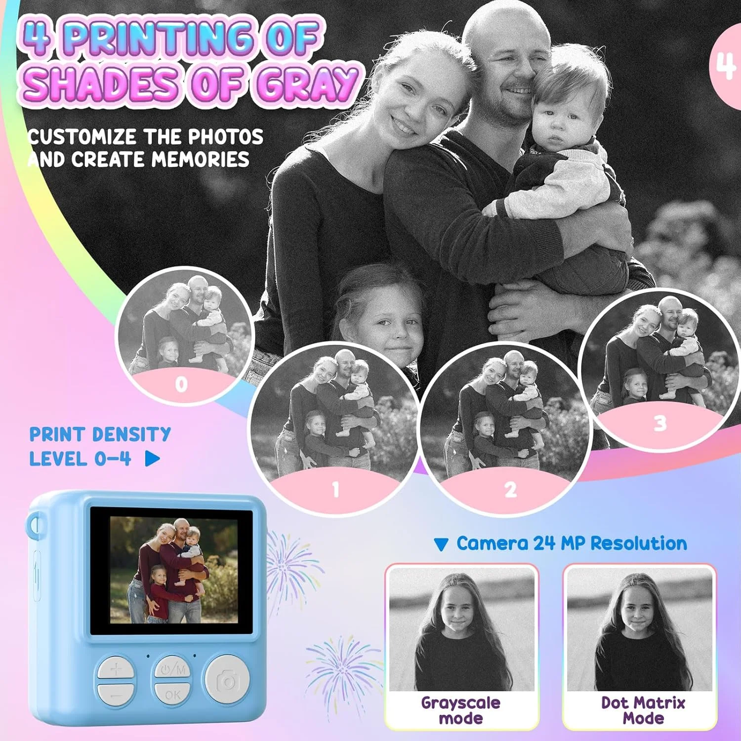 دوربین چاپ فوری کودکانه، دوربین قابل حمل با کارت 32 گیگابایتی و فیلمبرداری 1080p، کاغذ چاپ، دوربین چاپ فوری با قلم های رنگی برای کارهای هنری، مناسب برای کودکان بالای 3 سال (آبی) دوربین چاپ فوری کودکانه، دوربین قابل حمل با کارت 32 گیگابایتی و فیلمبرداری 1080p، کاغذ چاپ، دوربین چاپ فوری با قلم های رنگی برای کارهای هنری، مناسب برای کودکان بالای 3 سال (آبی)