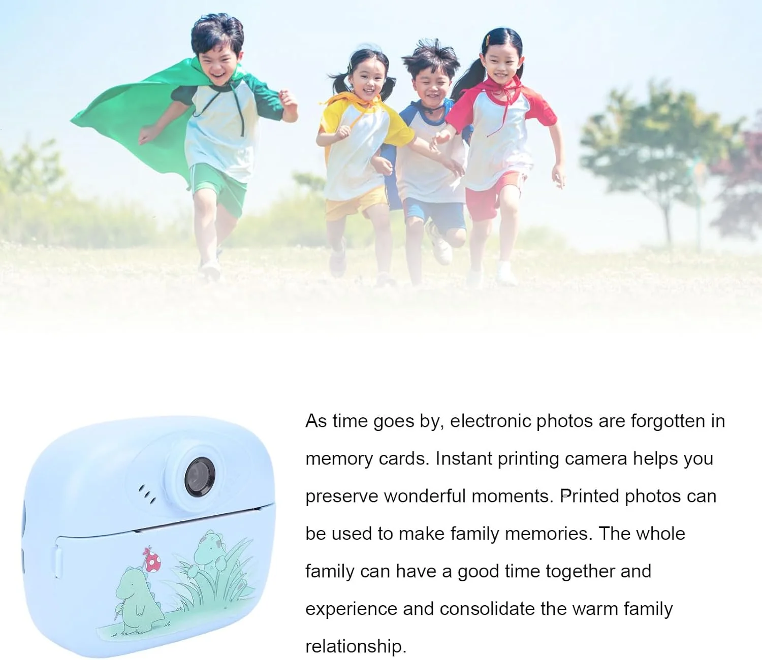 دوربین چاپ فوری دوگانه 48 مگاپیکسلی CHICIRIS، دیجیتال برای مسافرت، طراحی کاربرپسند، سبک وزن قابل حمل دوربین چاپ فوری دوگانه 48 مگاپیکسلی CHICIRIS، دیجیتال برای مسافرت، طراحی کاربرپسند، سبک وزن قابل حمل