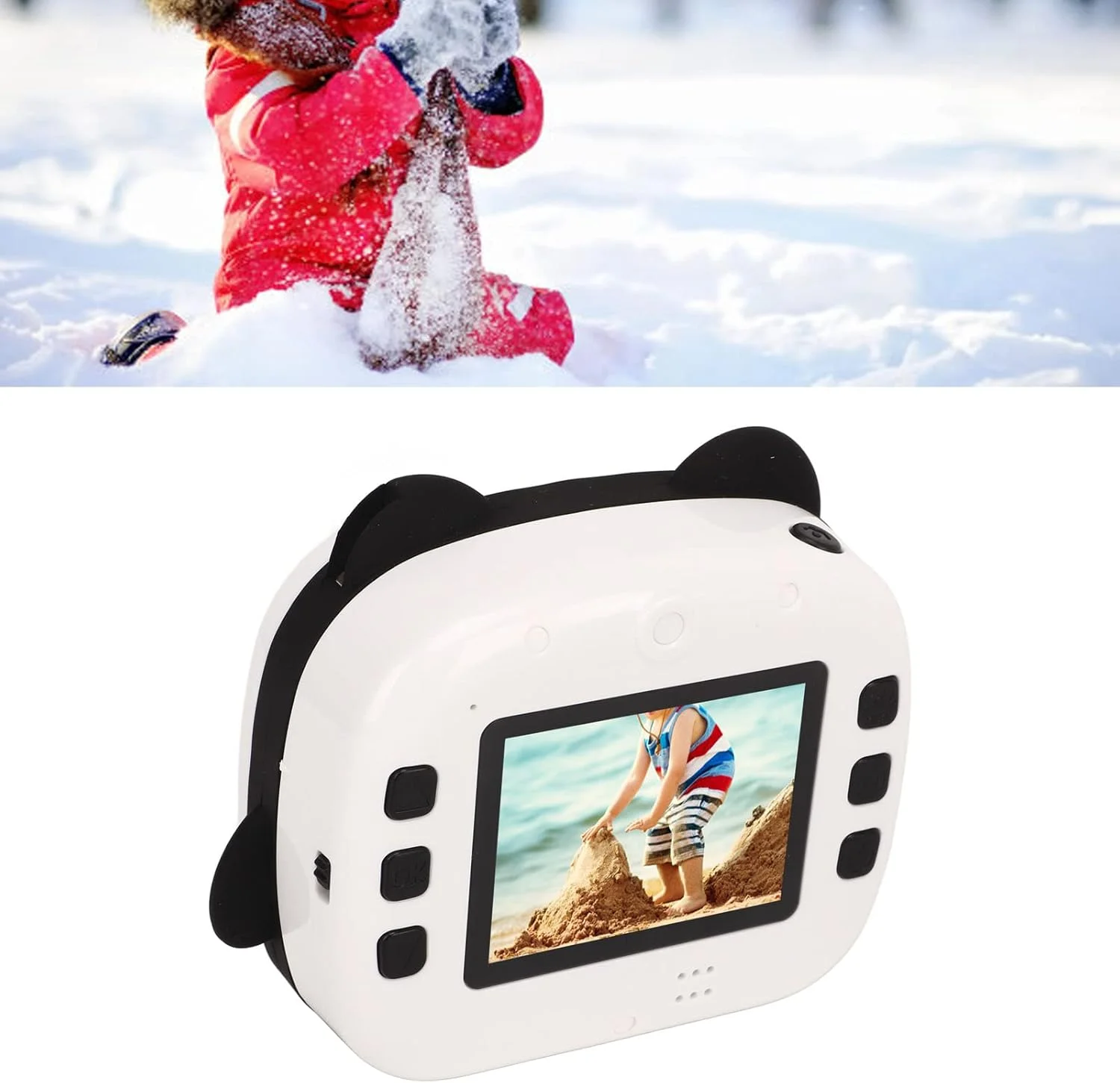 دوربین فوری کودکان، اسباب بازی دوربین کودکان، دوربین 2.4 اینچی HD IPS، 12 میلیون پیکسل، چاپ حرارتی، هدیه تولد کریسمس کودکان