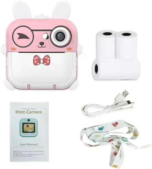 دوربین چاپ فوری کودکانه و چاپگر حرارتی کوچک بلوتوثی (3 رول کاغذ چاپ)، دوربین با صفحه نمایش 2.4 اینچی، عکس 48 مگاپیکسلی و فیلم 1080P، چاپگر عکس با بلوتوث هدیه برای دختران و پسران (صورتی) دوربین چاپ فوری کودکانه و چاپگر حرارتی کوچک بلوتوثی (3 رول کاغذ چاپ)، دوربین با صفحه نمایش 2.4 اینچی، عکس 48 مگاپیکسلی و فیلم 1080P، چاپگر عکس با بلوتوث هدیه برای دختران و پسران (صورتی)
