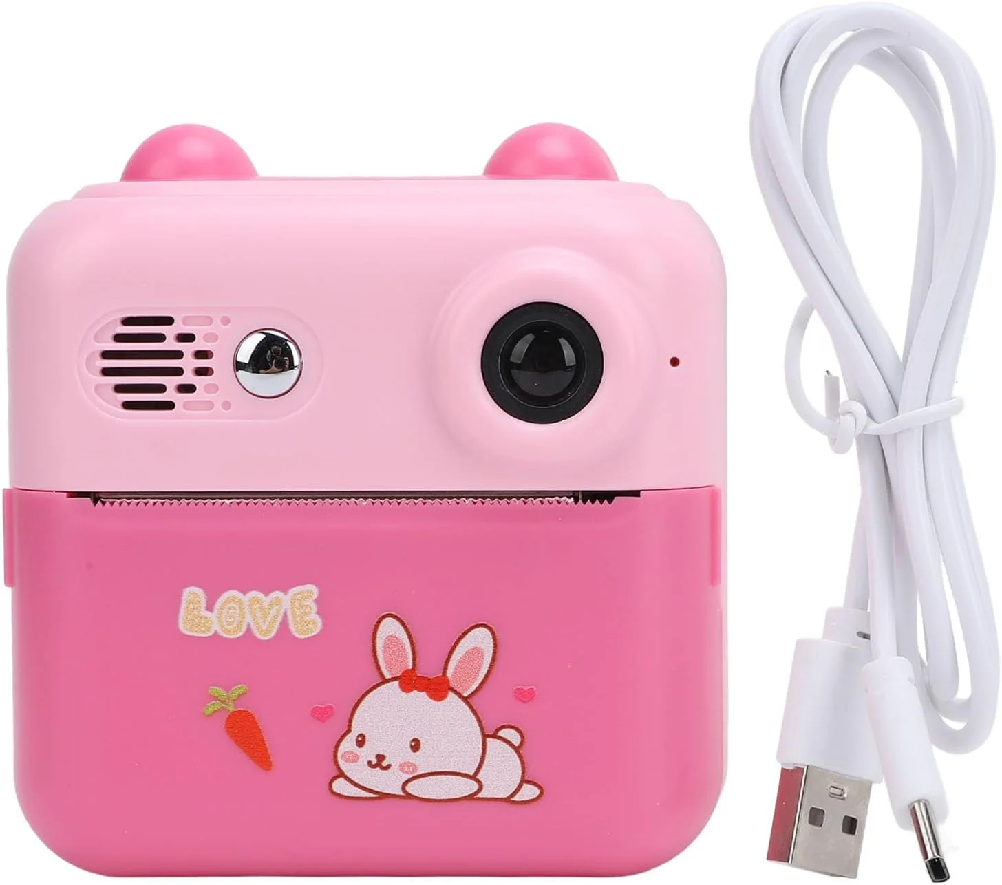 دوربین چاپ فوری کودکانه Cryfokt، دوربین های فوری کودکانه 50 مگاپیکسلی با صفحه نمایش 2.4 اینچی، زوم دیجیتال 16 برابر 1080P برای مسافرت، هدیه تولد کریسمس، کیفیت تصویر عالی